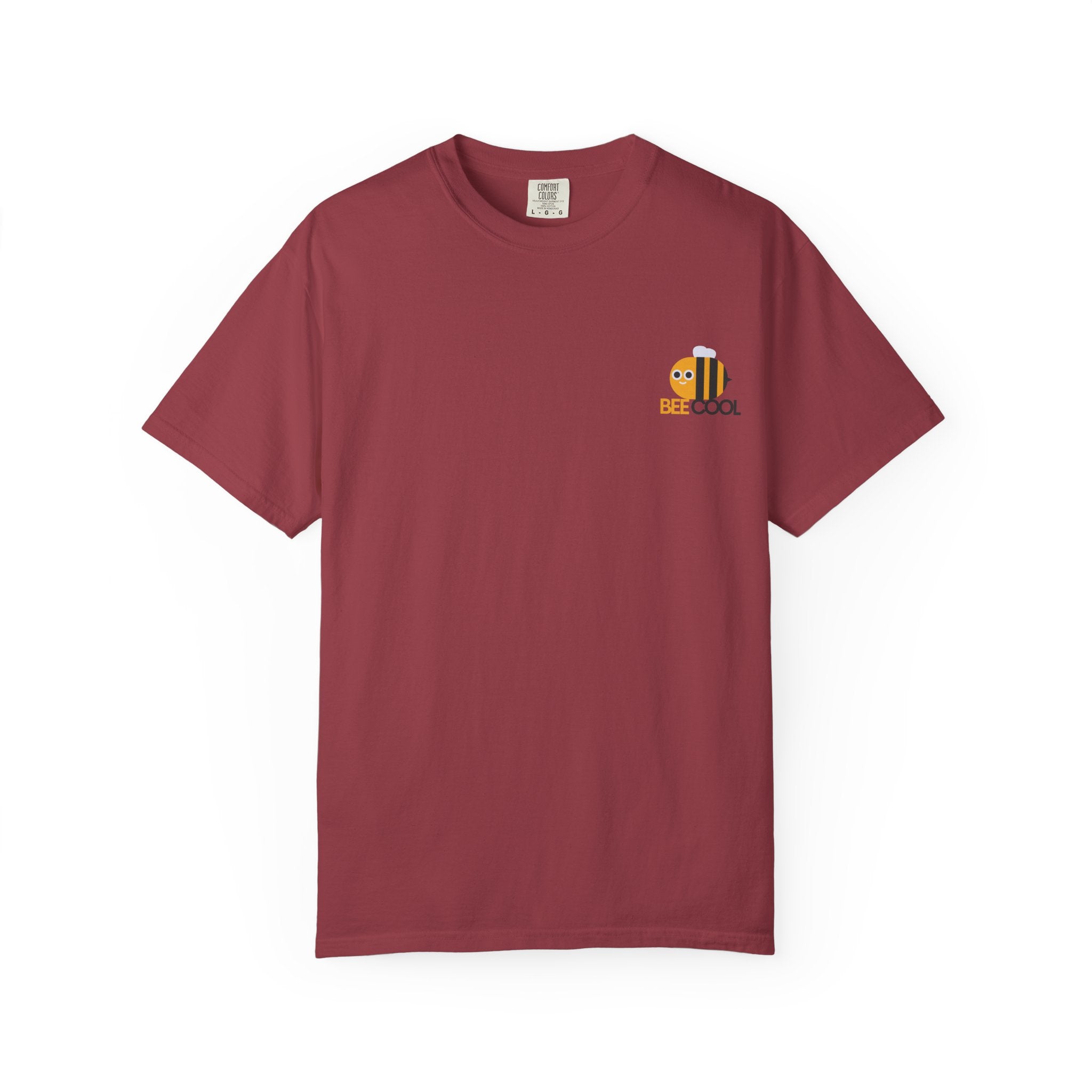 Leafen Bee Cool Unisex Garment-Dyed T-shirt, Casual Wear, Summer Vibe, Gift for Friends, Relaxed Everyday Style