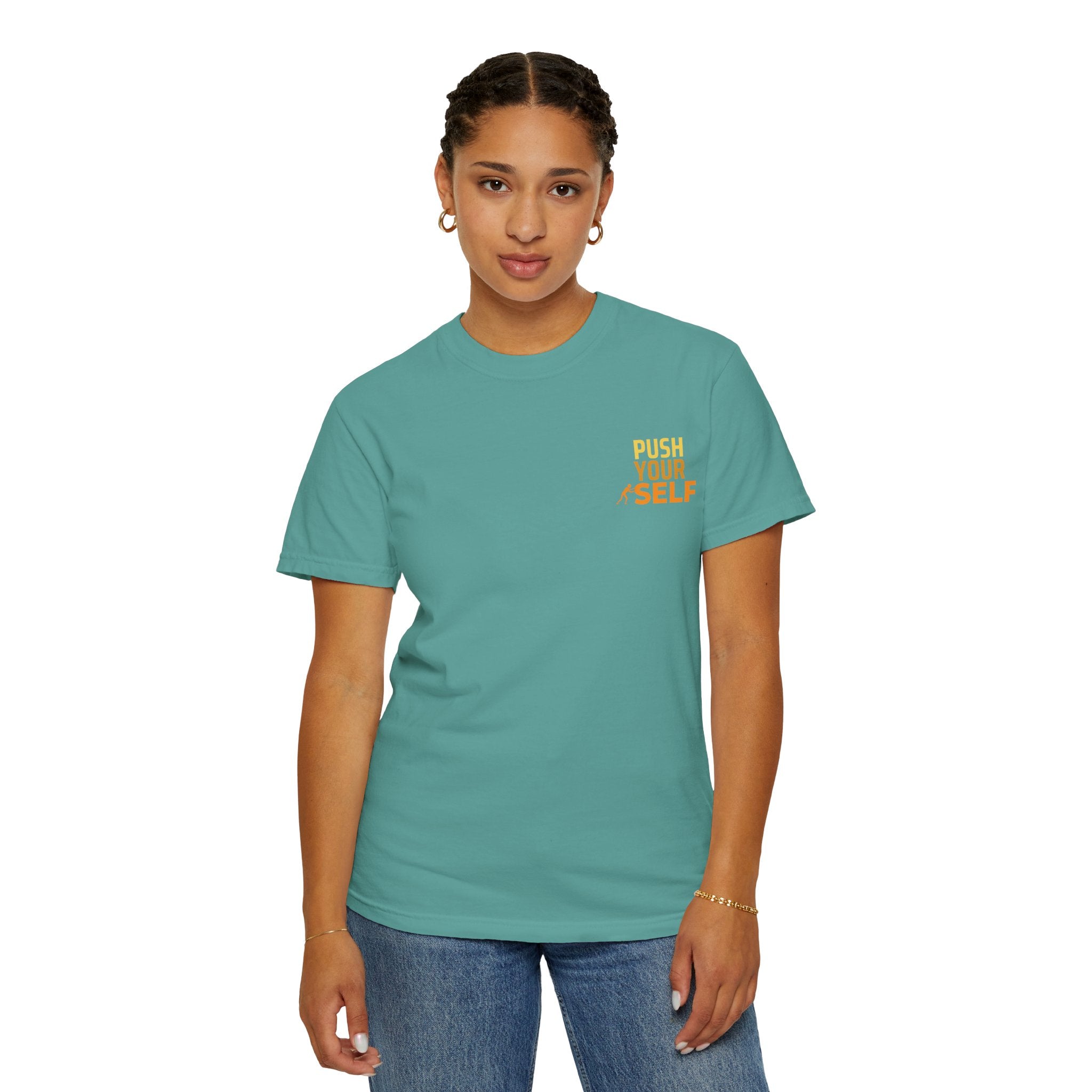 Leafen Push Your Self Unisex T-Shirt | Casual Tee, Gift for Friends, Casual Wear, Everyday Comfort