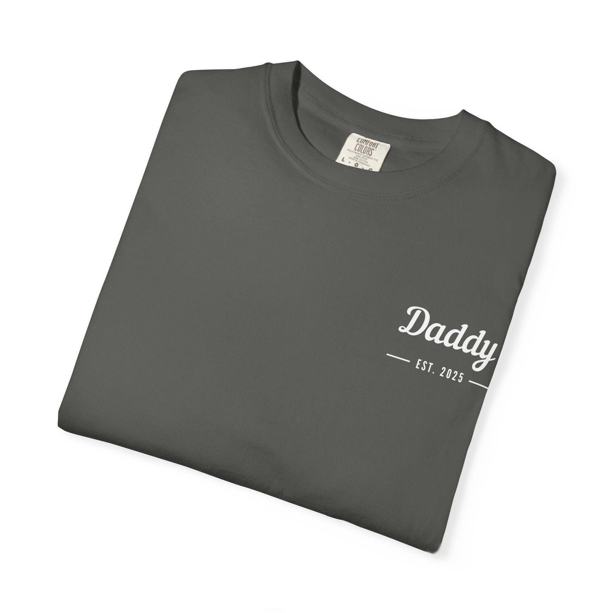 Leafen Daddy Est Unisex Garment-Dyed T-shirt, Casual Wear, Summer Vibe, Gift for Friends, Relaxed Everyday Style