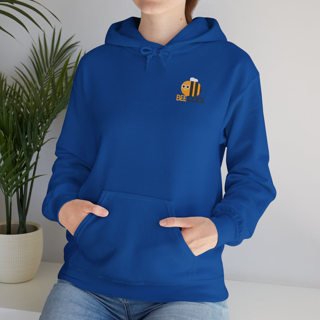 Leafen Bee Cool Unisex Heavy Blend™ Hooded Sweatshirt, Comfortable Casual Wear, Perfect Gift for Nature Lovers