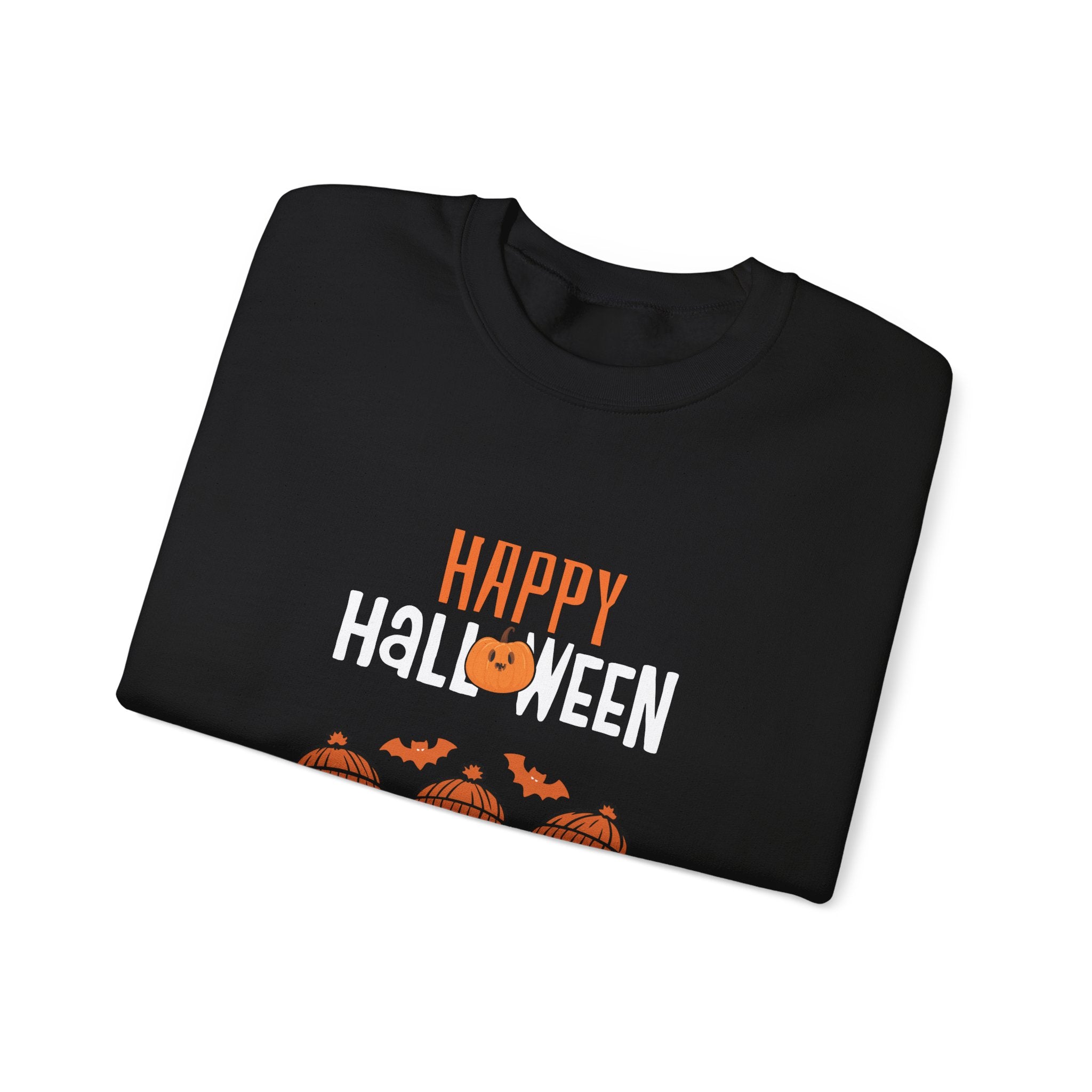 Leafen Happy Halloween Sweatshirt, Cozy Crewneck, Unisex Gift, Perfect for Halloween, Casual Wear