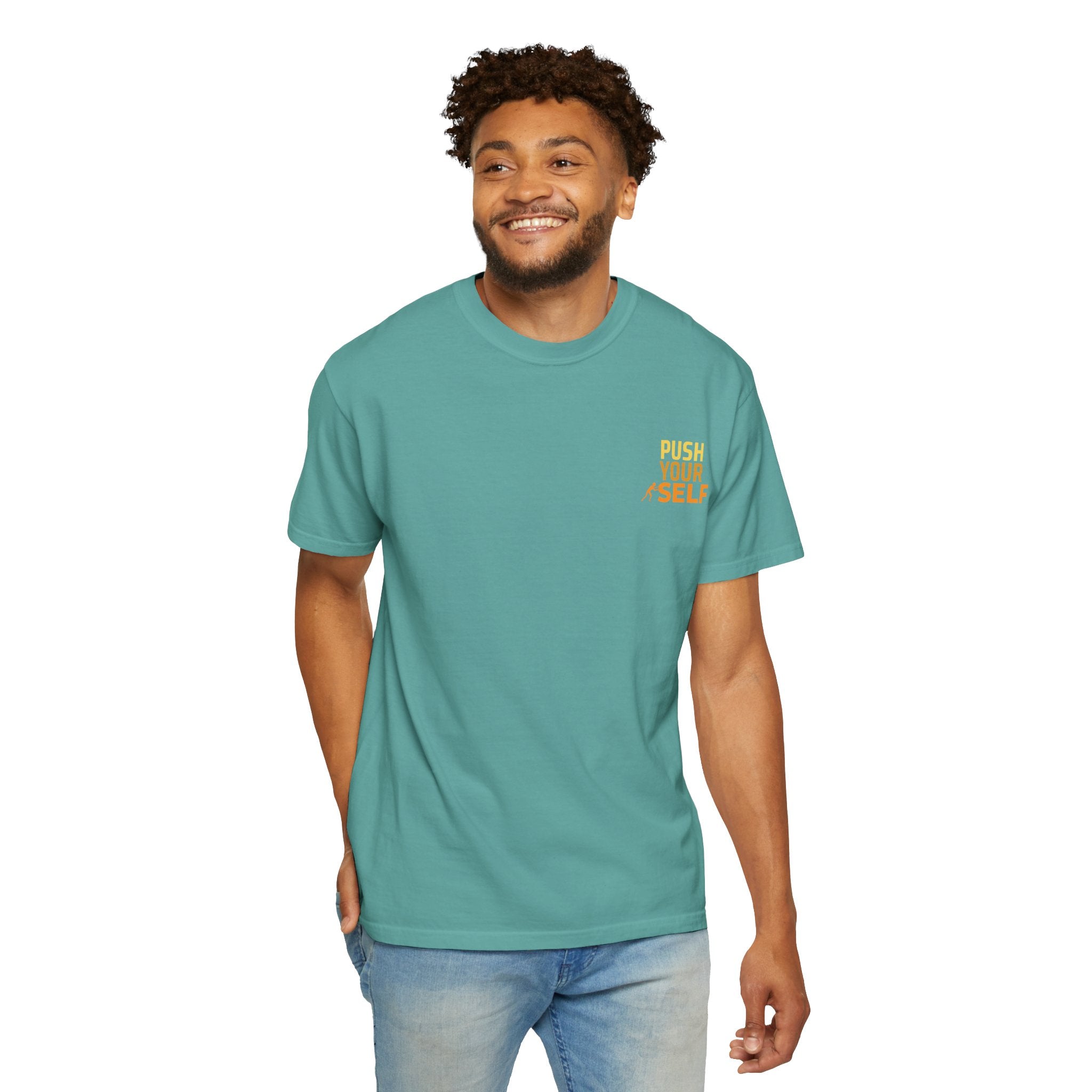 Leafen Push Your Self Unisex T-Shirt | Casual Tee, Gift for Friends, Casual Wear, Everyday Comfort