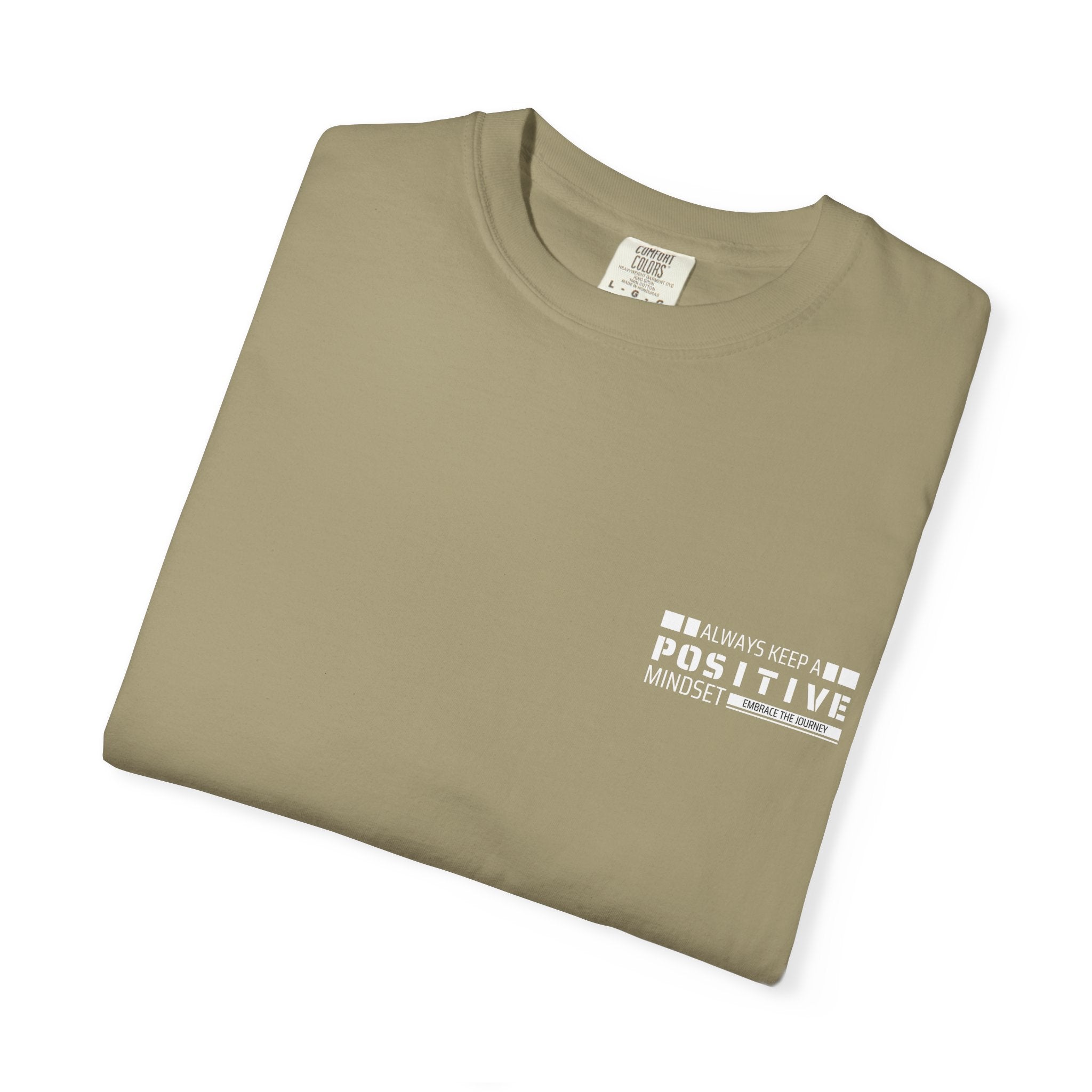 Leafen Positive Vibe Unisex Garment-Dyed T-shirt, Casual Wear, Summer Vibe, Gift for Friends, Relaxed Everyday Style