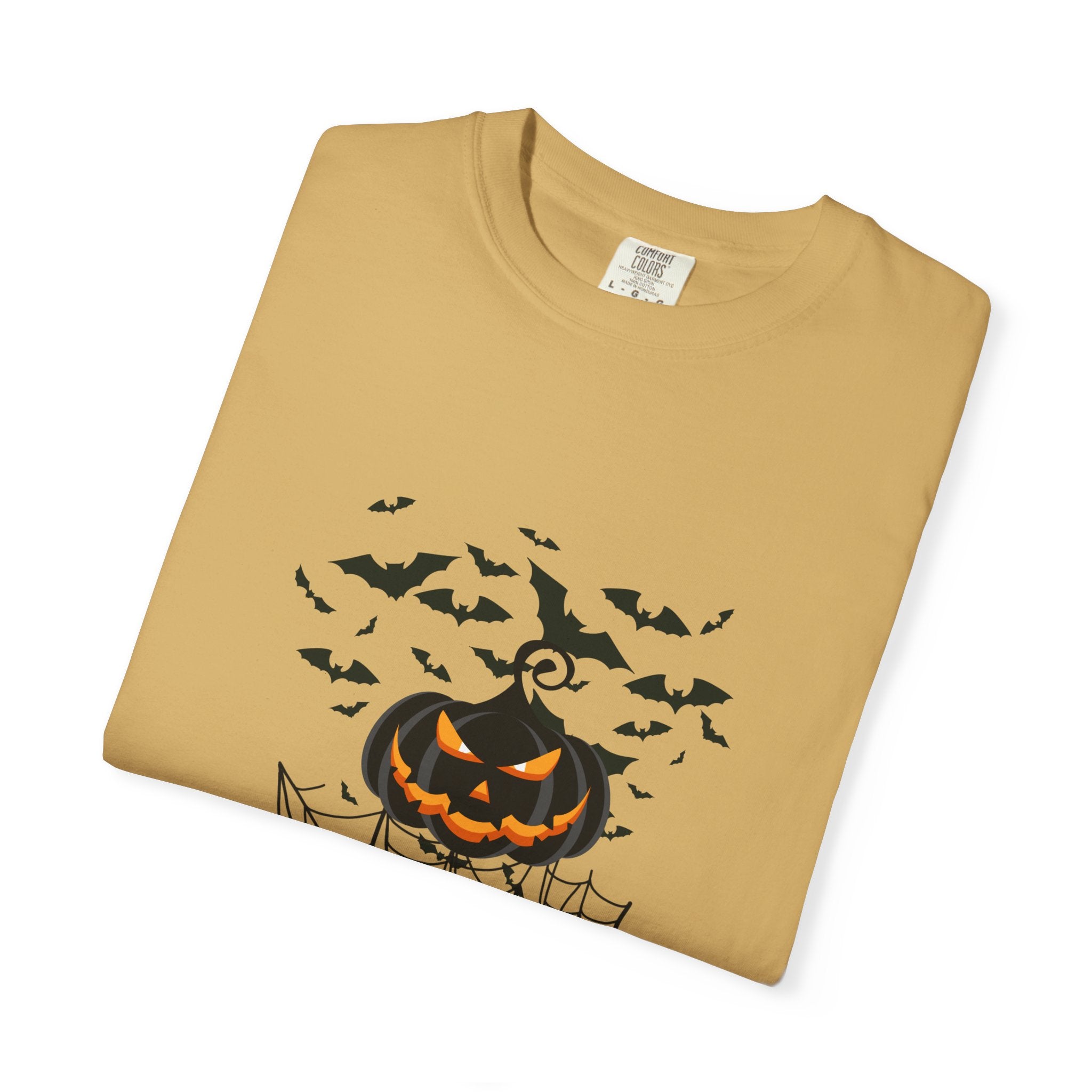 Halloween Vibe Unisex Garment-Dyed T-shirt, Casual Wear, Summer Vibe, Gift for Friends, Relaxed Everyday Style