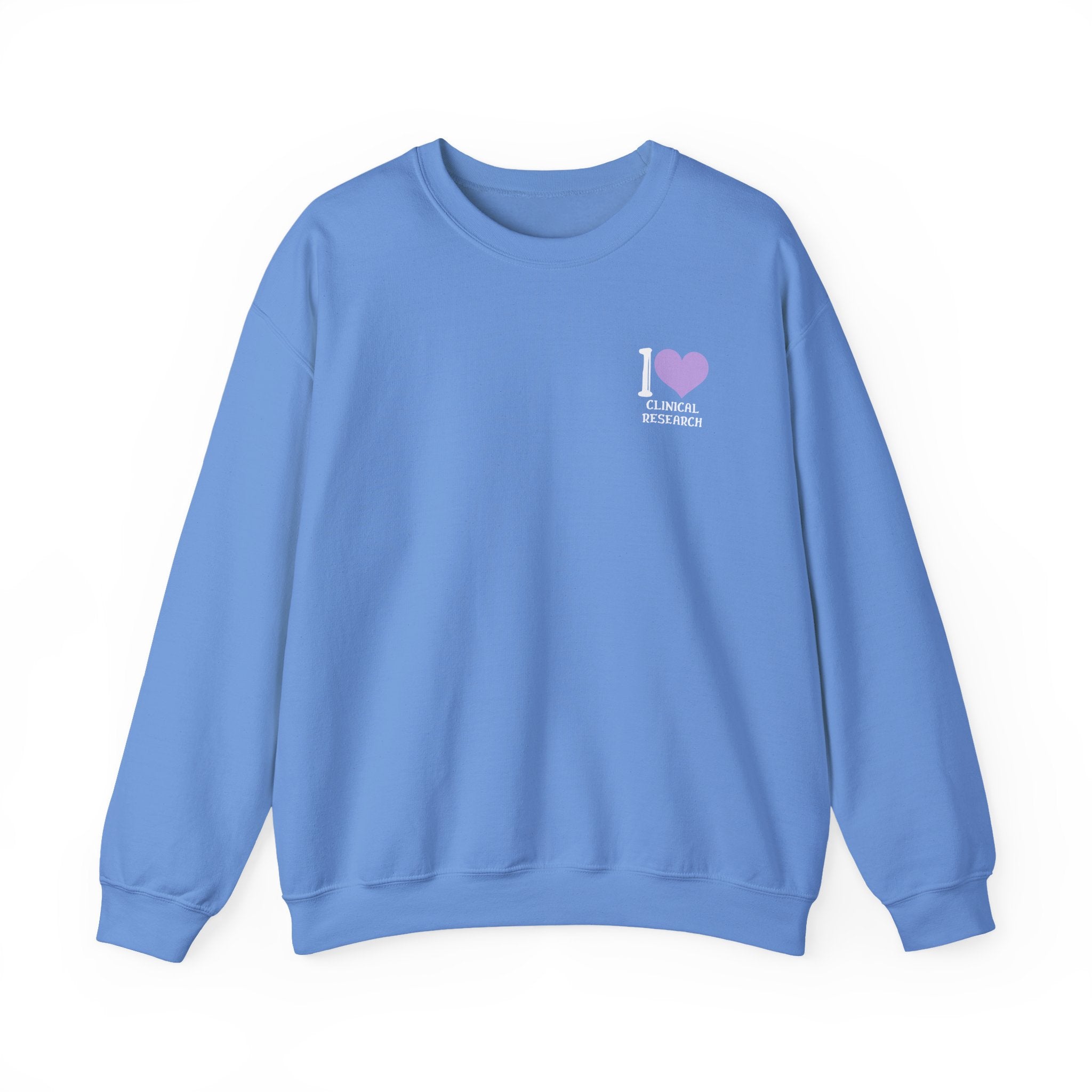 Leafen I Love Research Sweatshirt, Cozy Crewneck, Unisex Gift, Perfect for Researchers, Science Lovers, Casual Wear