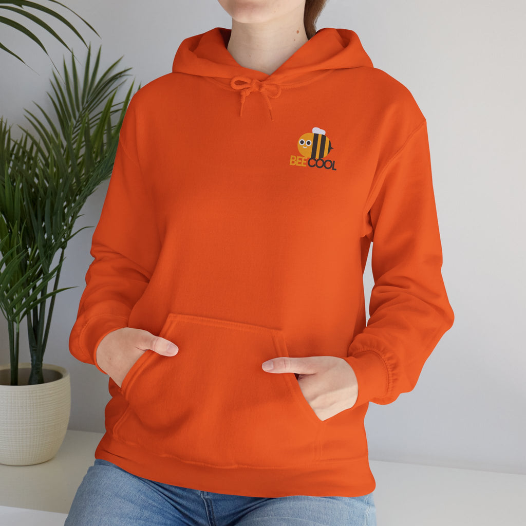 Leafen Bee Cool Unisex Heavy Blend™ Hooded Sweatshirt, Comfortable Casual Wear, Perfect Gift for Nature Lovers