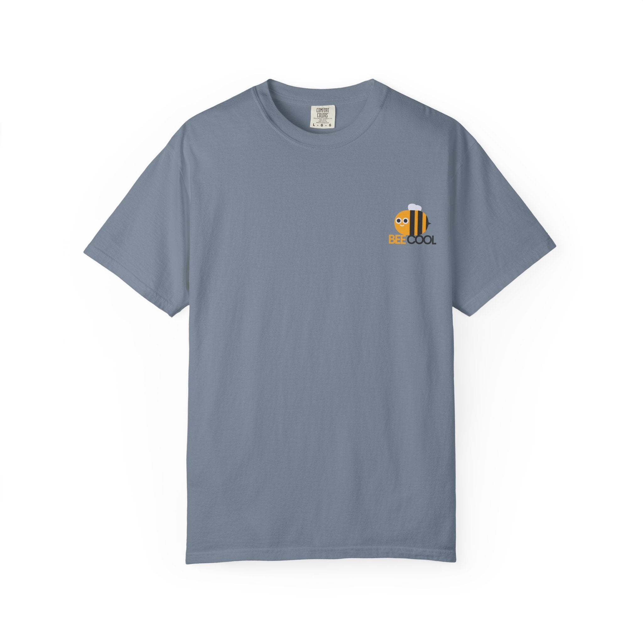 Leafen Bee Cool Unisex Garment-Dyed T-shirt, Casual Wear, Summer Vibe, Gift for Friends, Relaxed Everyday Style