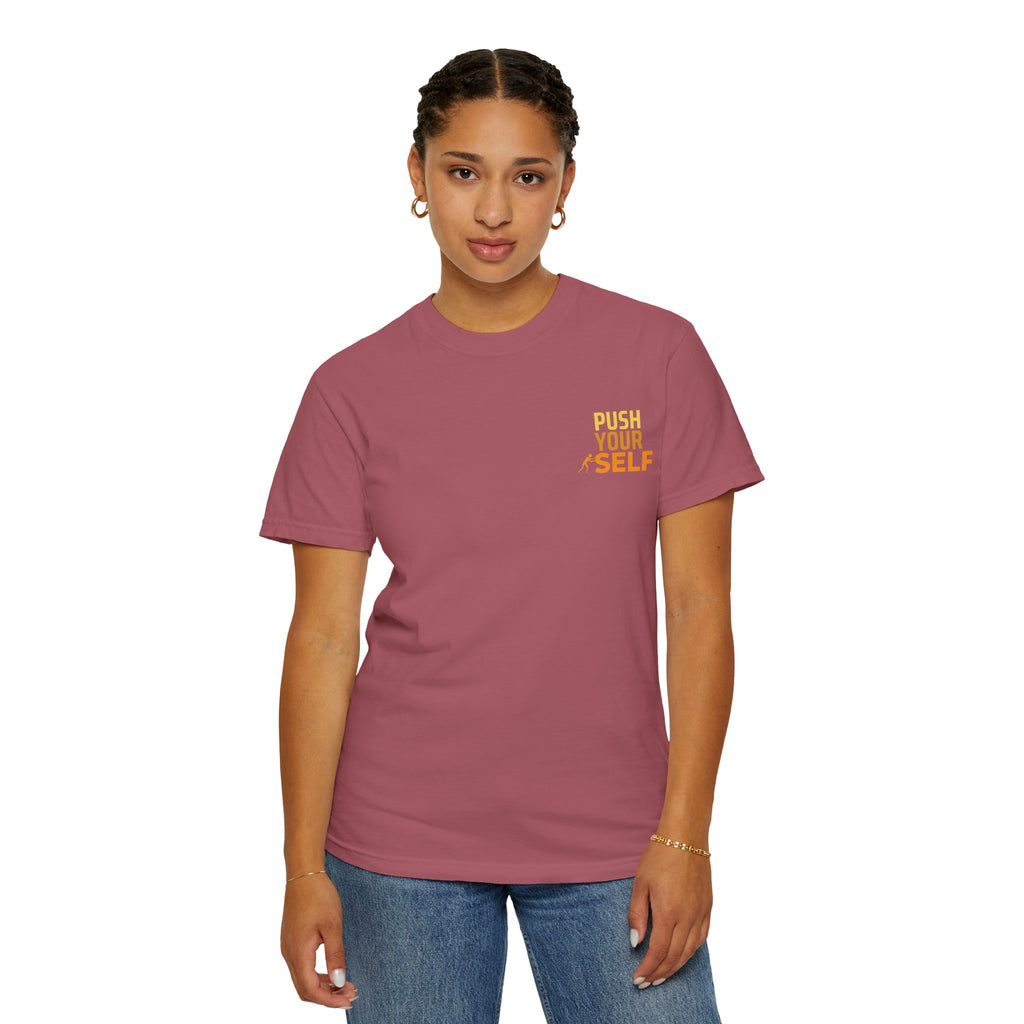 Leafen Push Your Self Unisex T-Shirt | Casual Tee, Gift for Friends, Casual Wear, Everyday Comfort