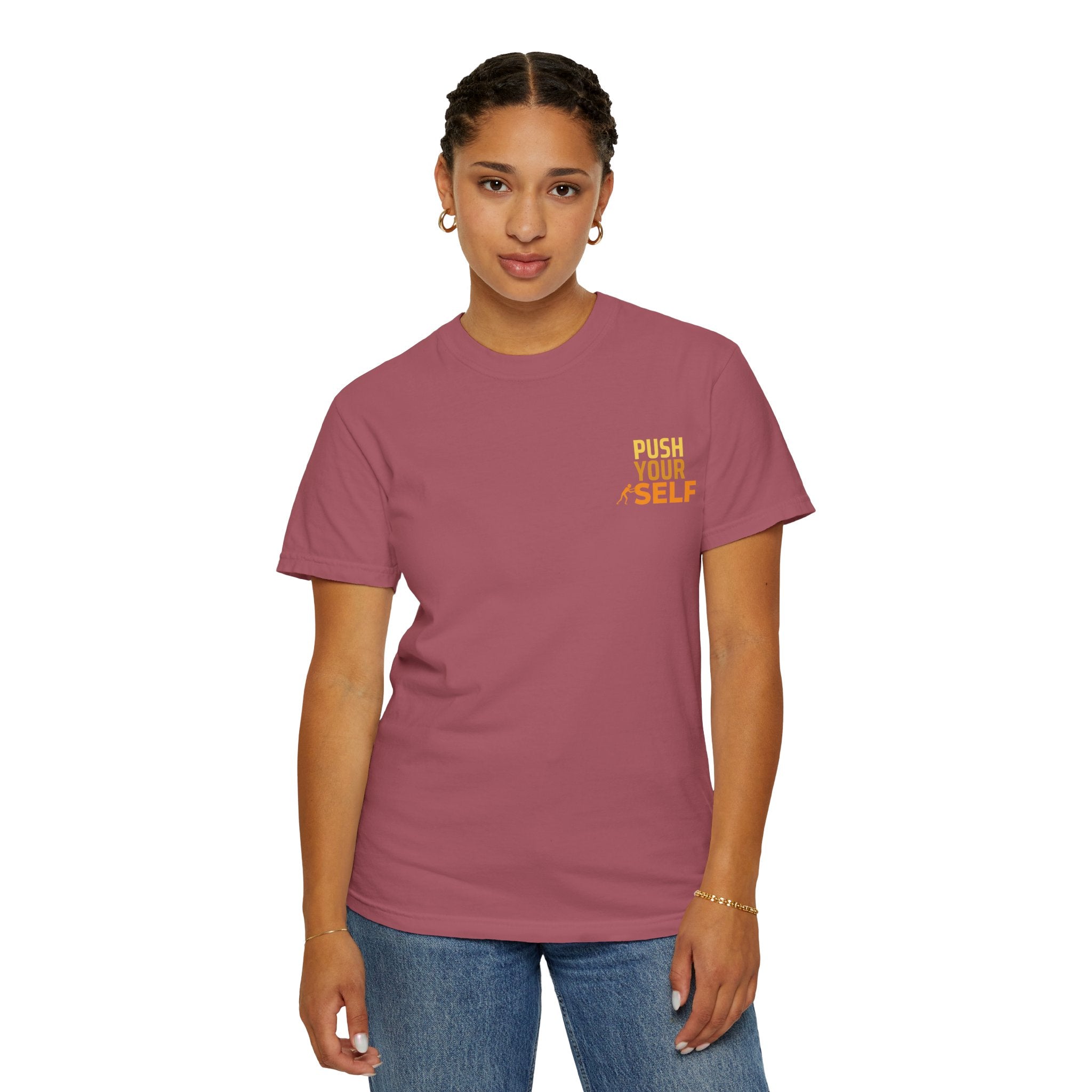 Leafen Push Your Self Unisex T-Shirt | Casual Tee, Gift for Friends, Casual Wear, Everyday Comfort
