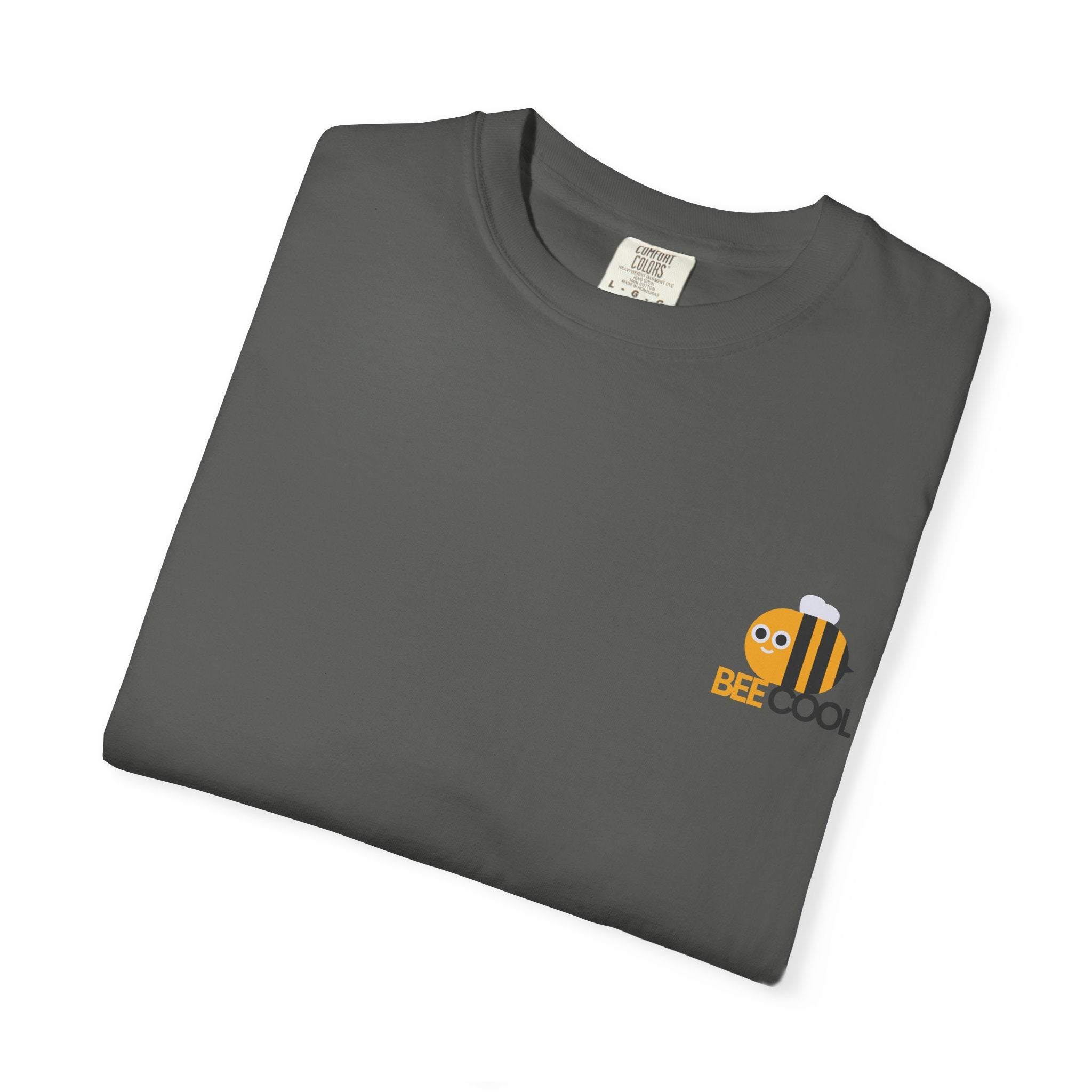 Leafen Bee Cool Unisex Garment-Dyed T-shirt, Casual Wear, Summer Vibe, Gift for Friends, Relaxed Everyday Style