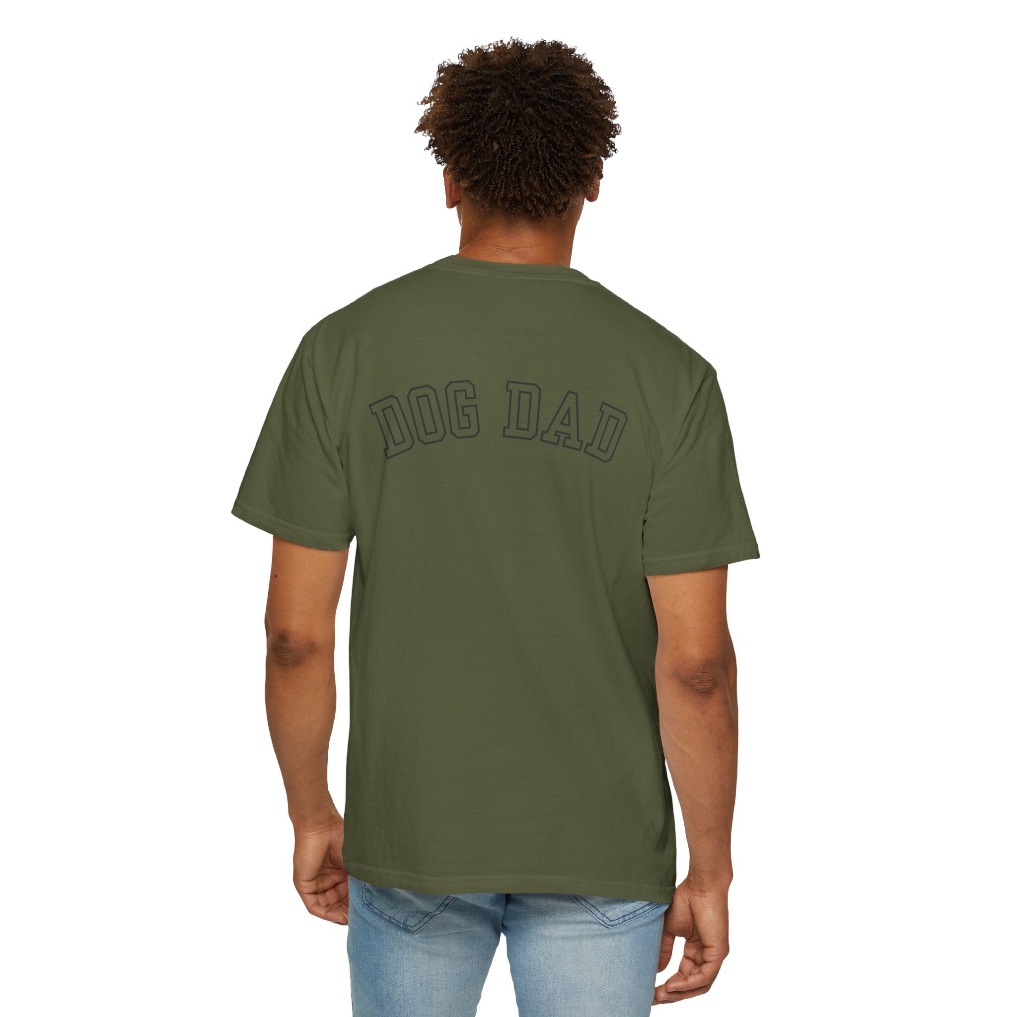 Leafen DOG DAD Unisex Garment-Dyed T-shirt, Casual Wear, Summer Vibe, Gift for Friends, Relaxed Everyday Style
