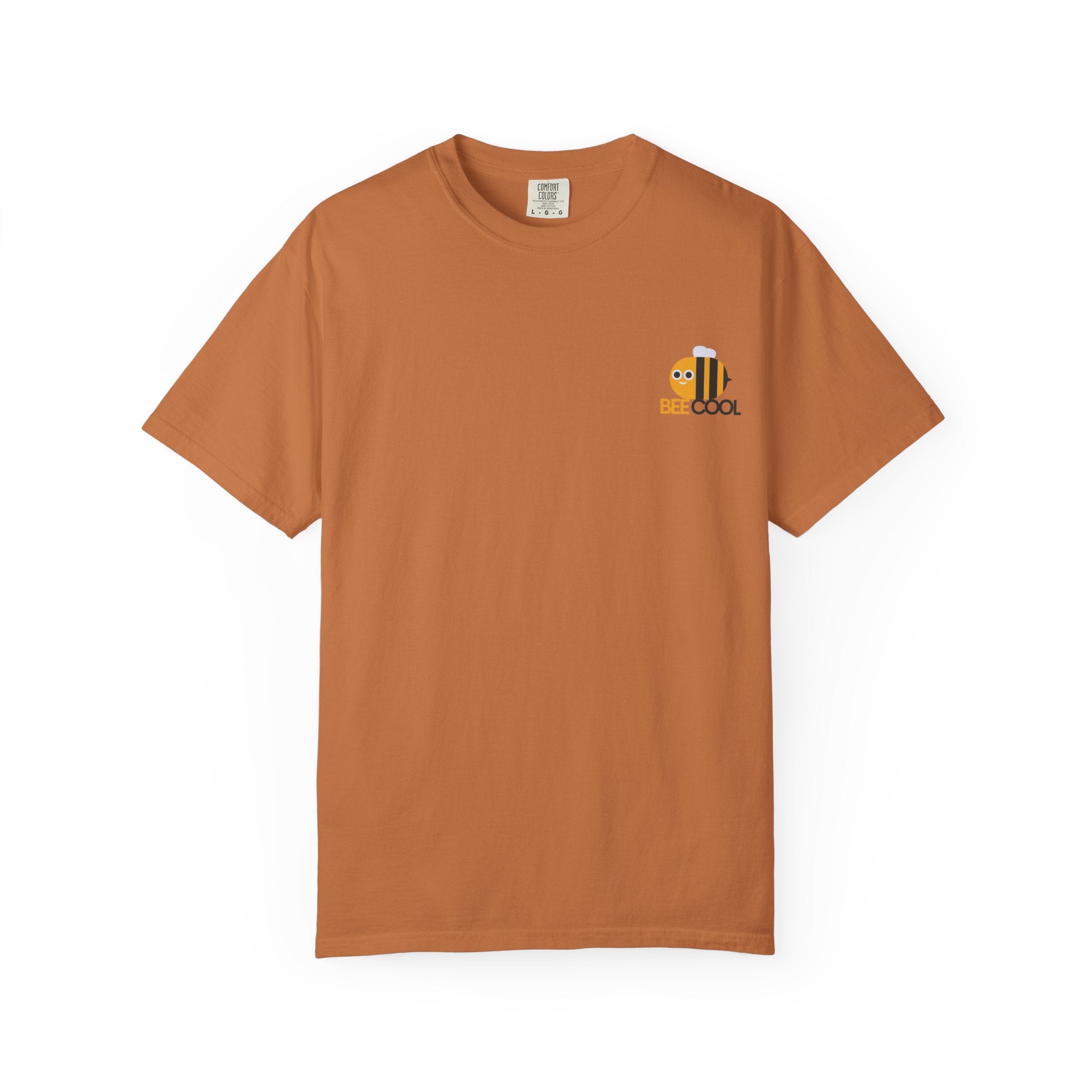 Leafen Bee Cool Unisex Garment-Dyed T-shirt, Casual Wear, Summer Vibe, Gift for Friends, Relaxed Everyday Style