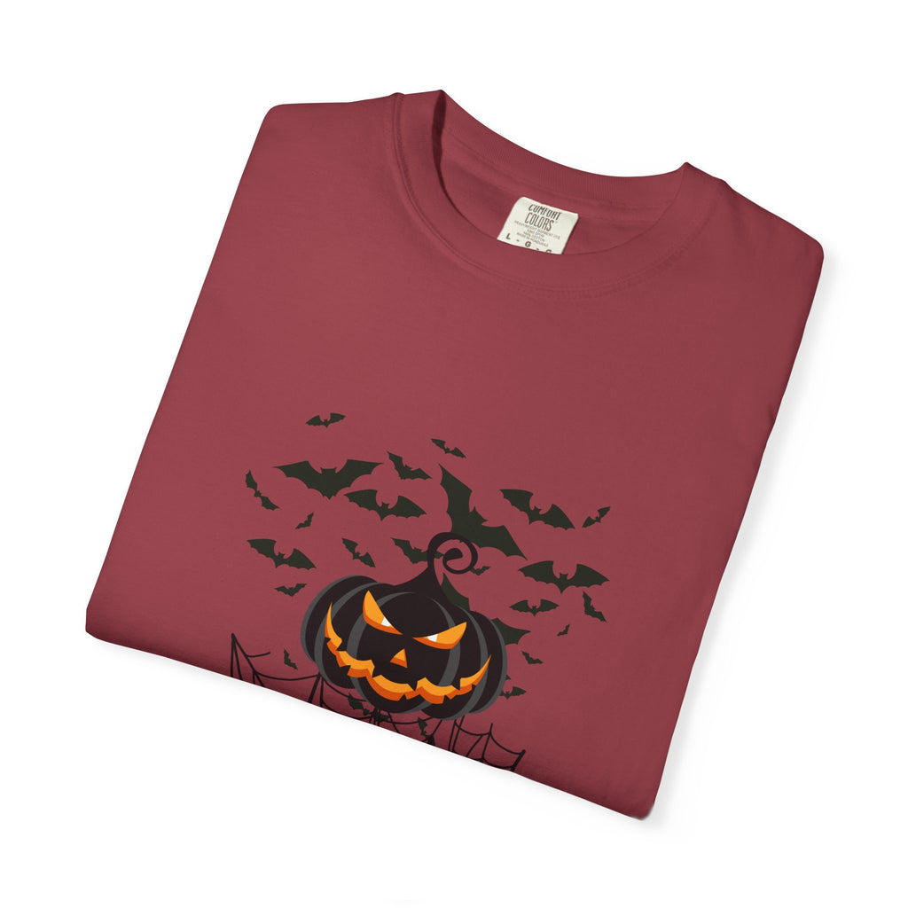 Halloween Vibe Unisex Garment-Dyed T-shirt, Casual Wear, Summer Vibe, Gift for Friends, Relaxed Everyday Style