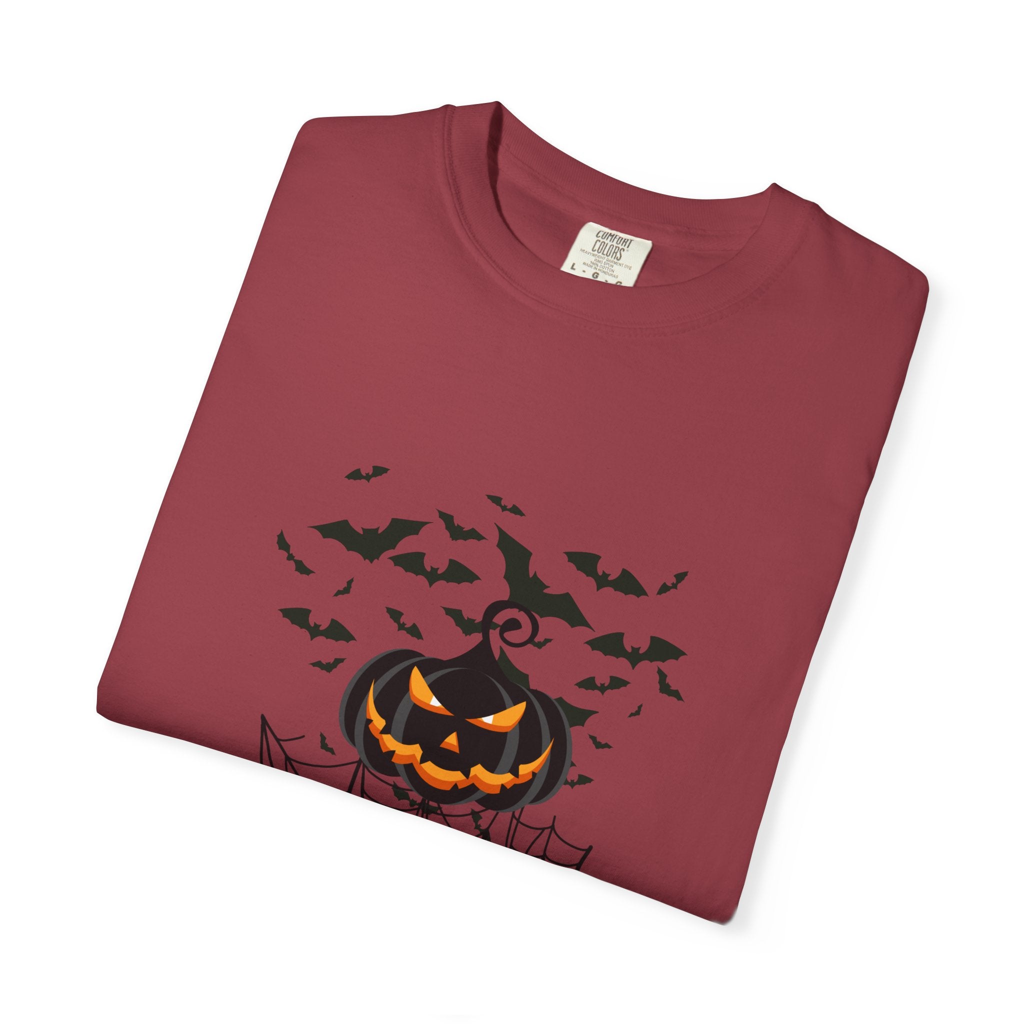 Halloween Vibe Unisex Garment-Dyed T-shirt, Casual Wear, Summer Vibe, Gift for Friends, Relaxed Everyday Style