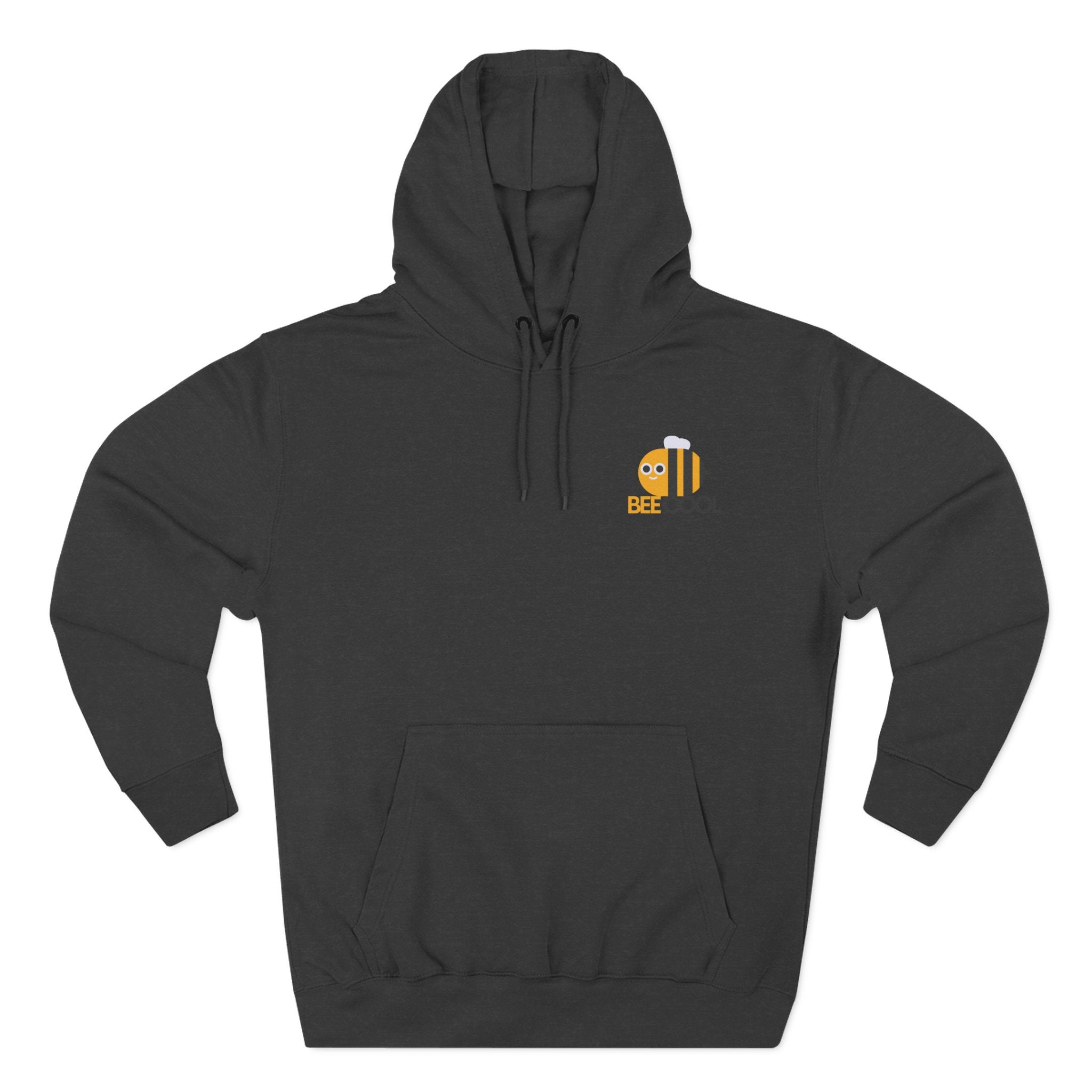 Leafen Bee Cool Fleece Hoodie - Fall Design, Cozy Sweatshirt, Perfect for cool weather, Fall Fashion, Gift Idea