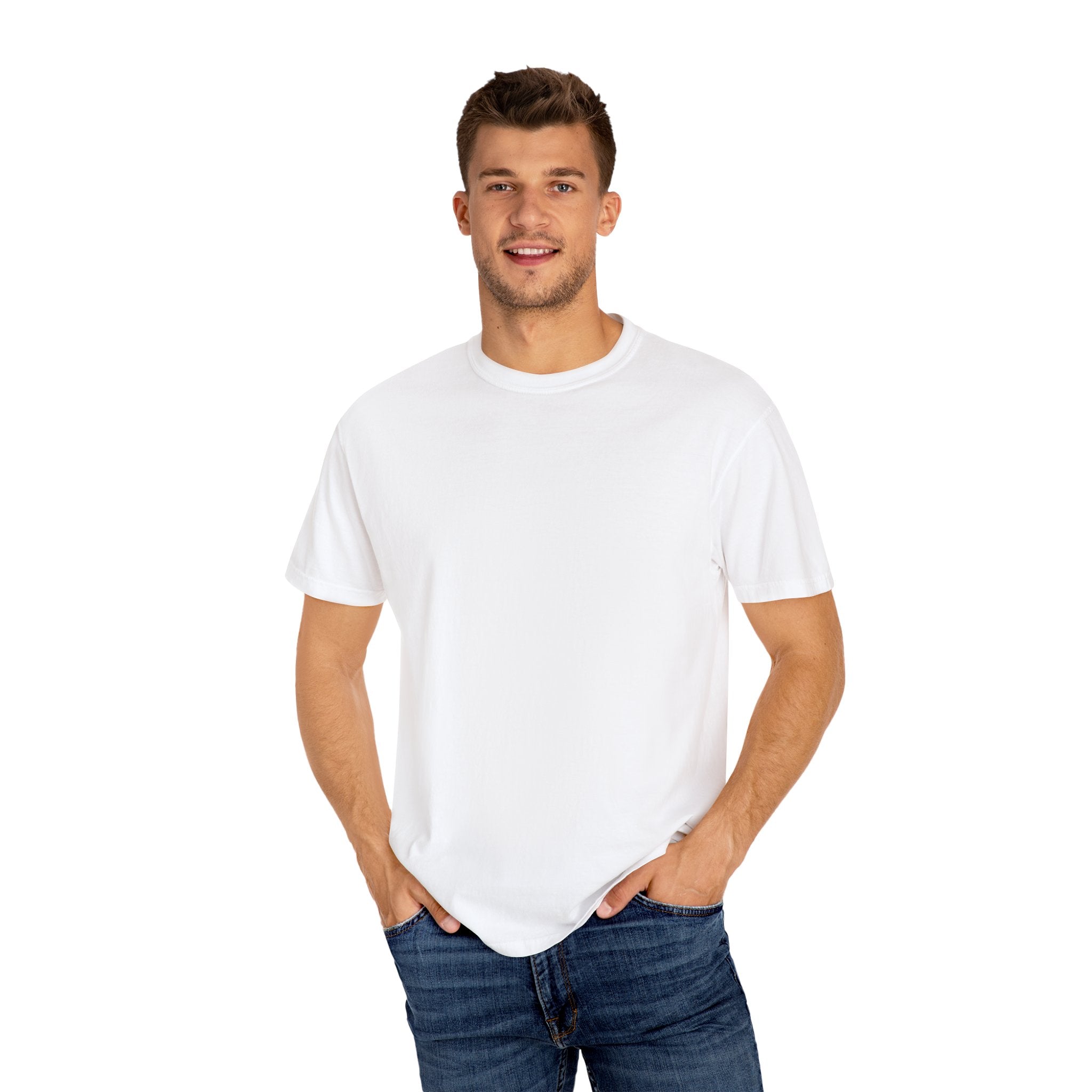 Leafen DOG DAD Unisex Garment-Dyed T-shirt, Casual Wear, Summer Vibe, Gift for Friends, Relaxed Everyday Style