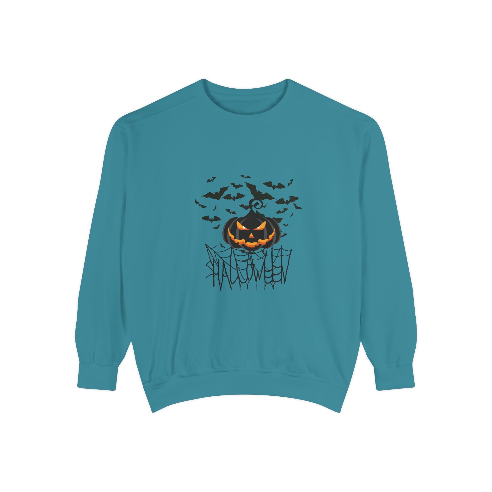 Leafen Halloween Web Unisex Sweatshirt, Casual Crewneck, Gift for Friends, Motivational Apparel, Everyday Comfort Wear