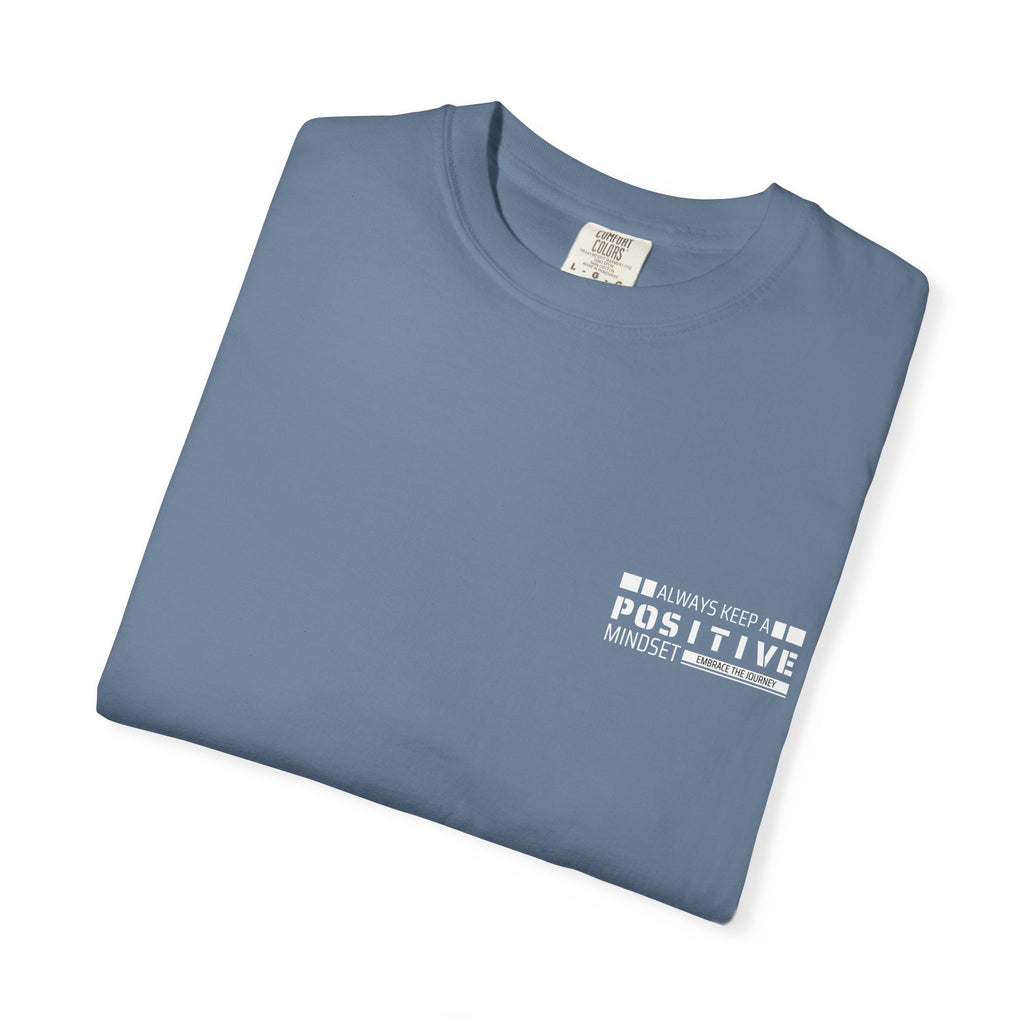 Leafen Positive Vibe Unisex Garment-Dyed T-shirt, Casual Wear, Summer Vibe, Gift for Friends, Relaxed Everyday Style