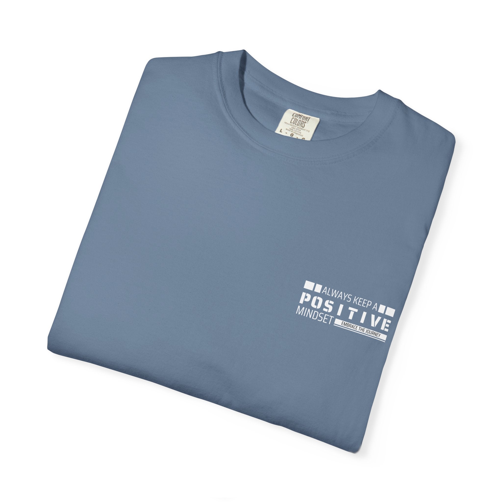 Leafen Positive Vibe Unisex Garment-Dyed T-shirt, Casual Wear, Summer Vibe, Gift for Friends, Relaxed Everyday Style