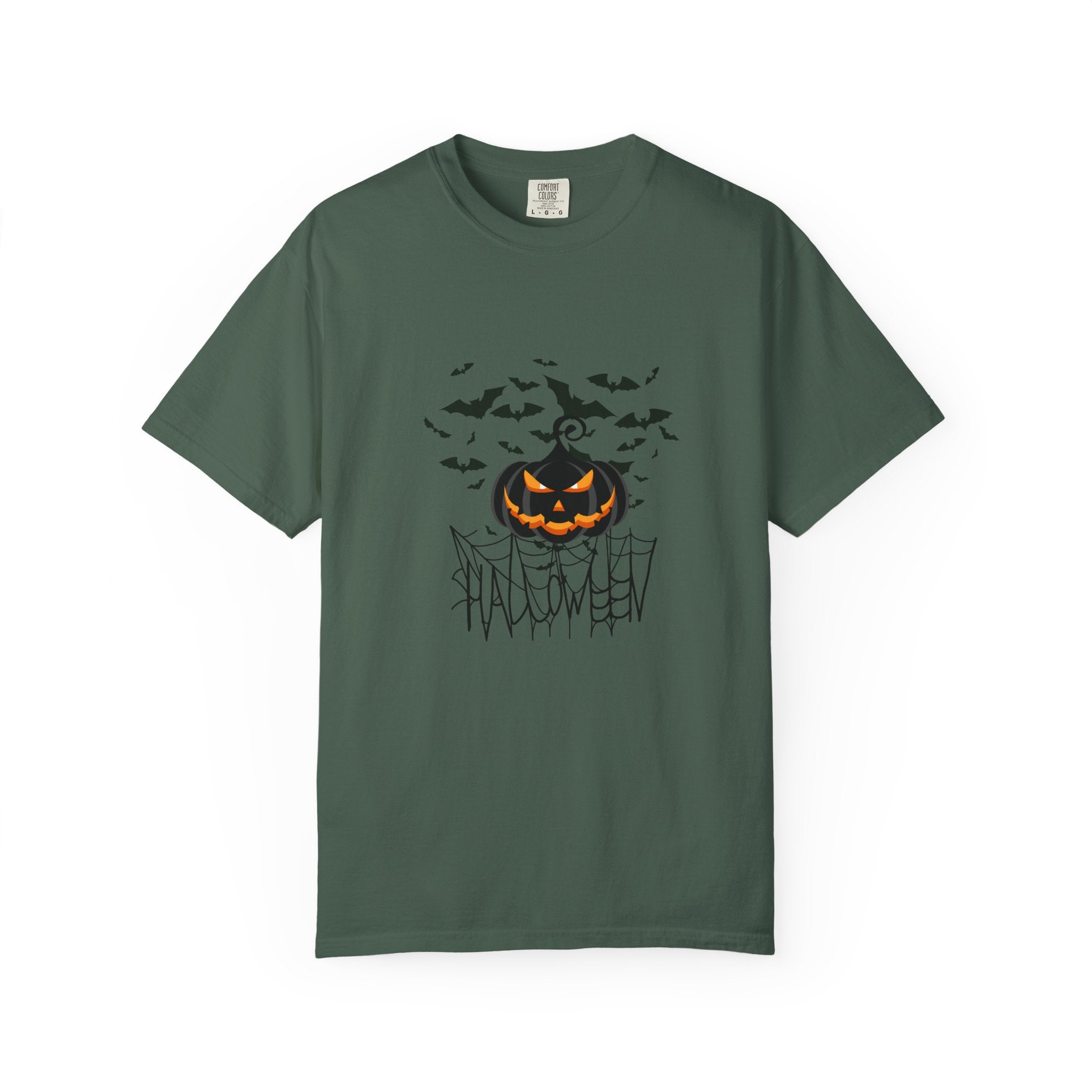Halloween Vibe Unisex Garment-Dyed T-shirt, Casual Wear, Summer Vibe, Gift for Friends, Relaxed Everyday Style