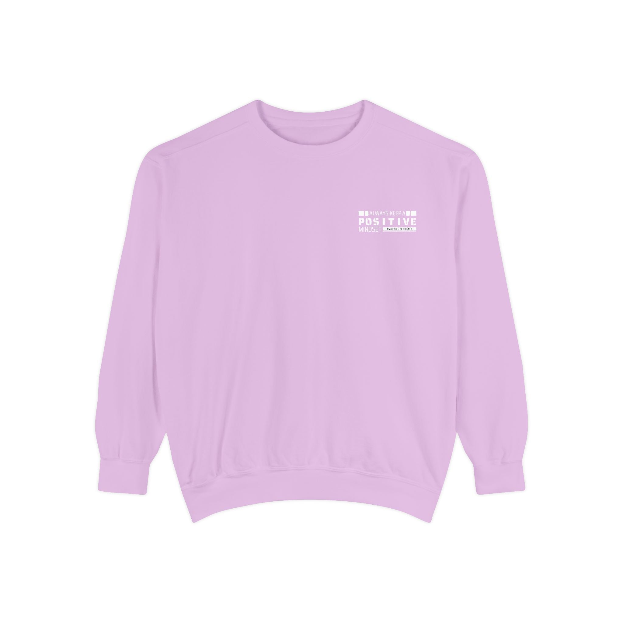 Leafen Positive Vibes Unisex Sweatshirt, Casual Crewneck, Gift for Friends, Motivational Apparel, Everyday Comfort Wear