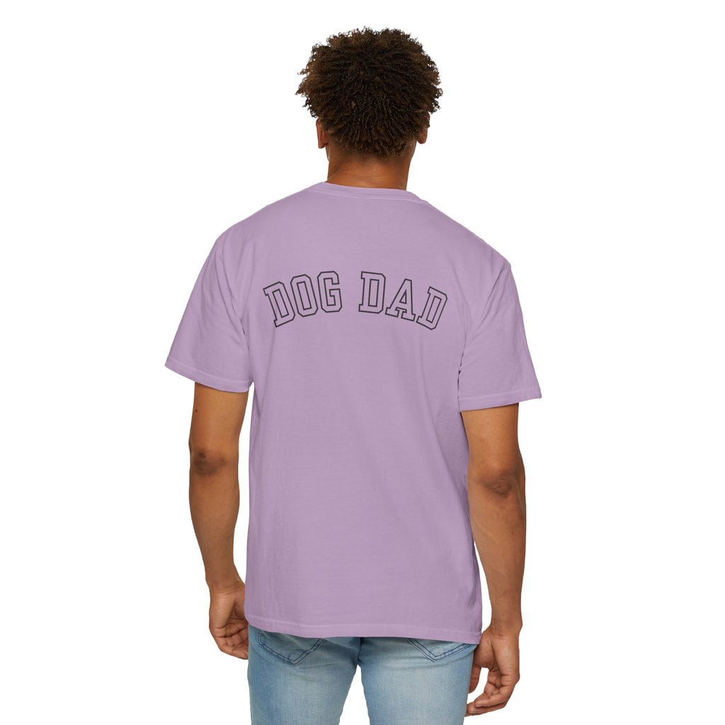 Leafen DOG DAD Unisex Garment-Dyed T-shirt, Casual Wear, Summer Vibe, Gift for Friends, Relaxed Everyday Style