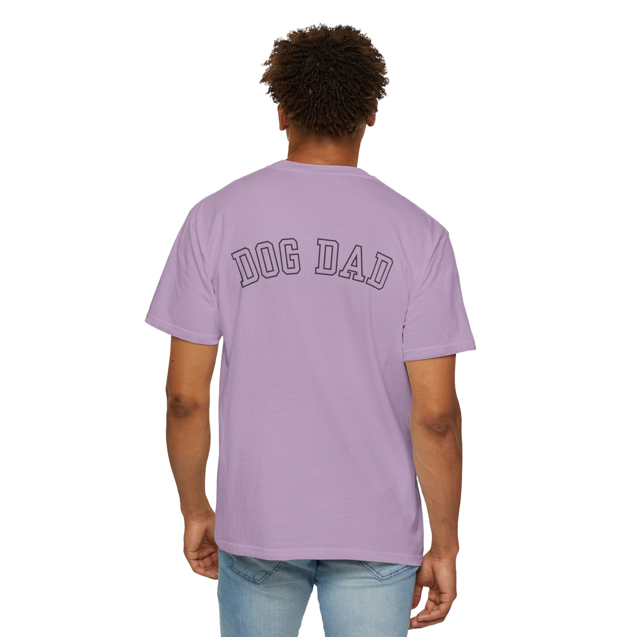 Leafen DOG DAD Unisex Garment-Dyed T-shirt, Casual Wear, Summer Vibe, Gift for Friends, Relaxed Everyday Style