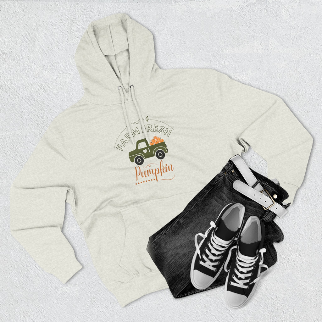 Leafen Autumn Fleece Hoodie - Peace, Love, Fall Design, Cozy Sweatshirt, Perfect for Thanksgiving, Fall Fashion, Gift Idea