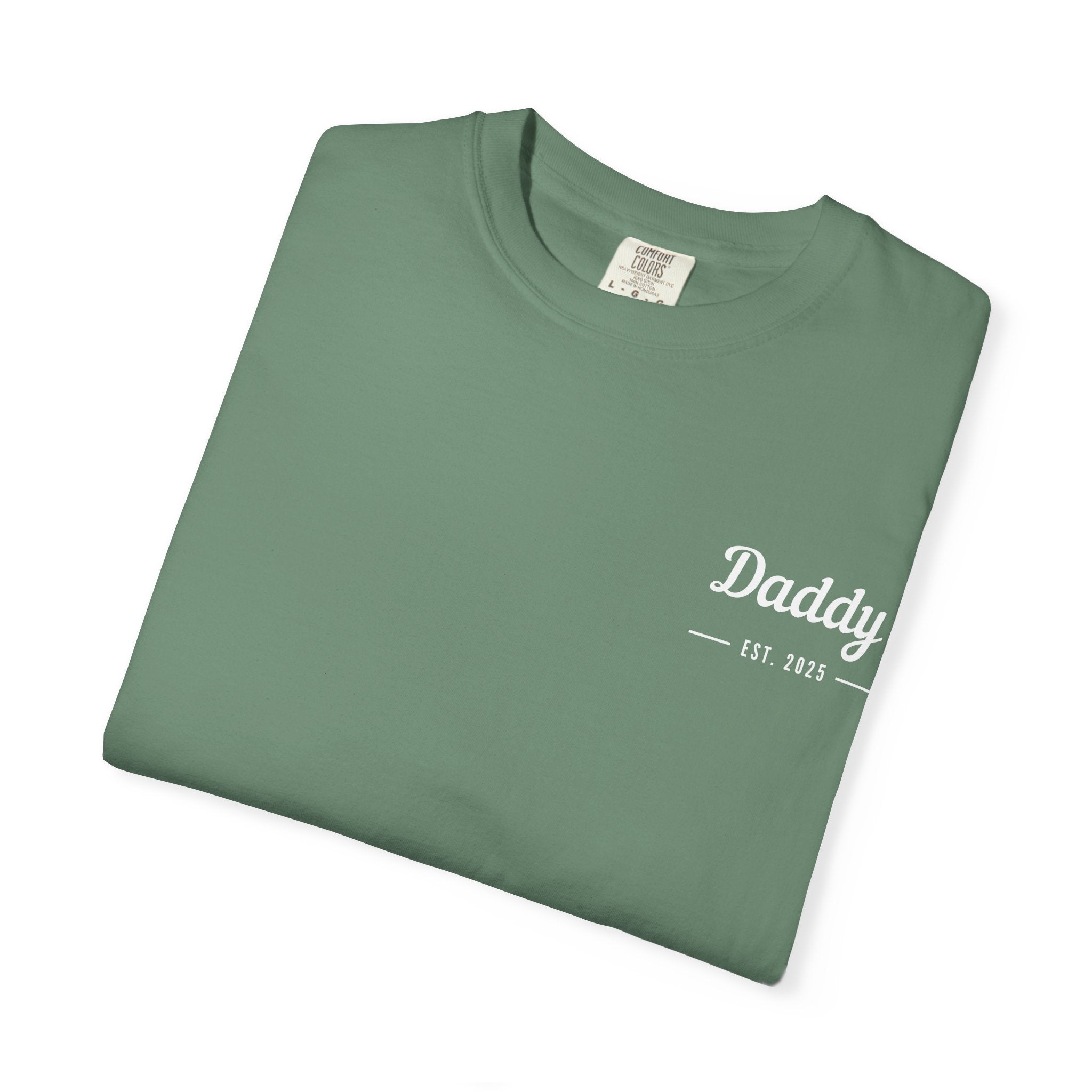 Leafen Daddy Est Unisex Garment-Dyed T-shirt, Casual Wear, Summer Vibe, Gift for Friends, Relaxed Everyday Style