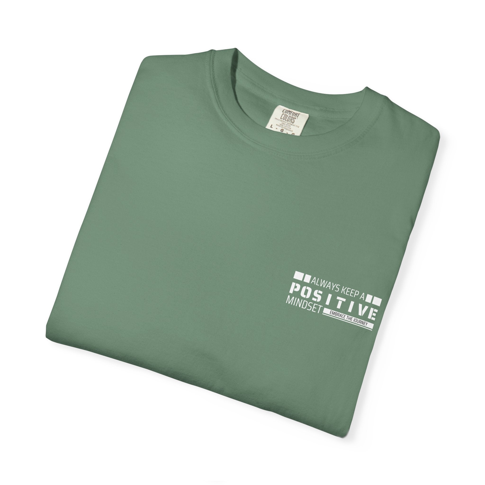 Leafen Positive Vibe Unisex Garment-Dyed T-shirt, Casual Wear, Summer Vibe, Gift for Friends, Relaxed Everyday Style