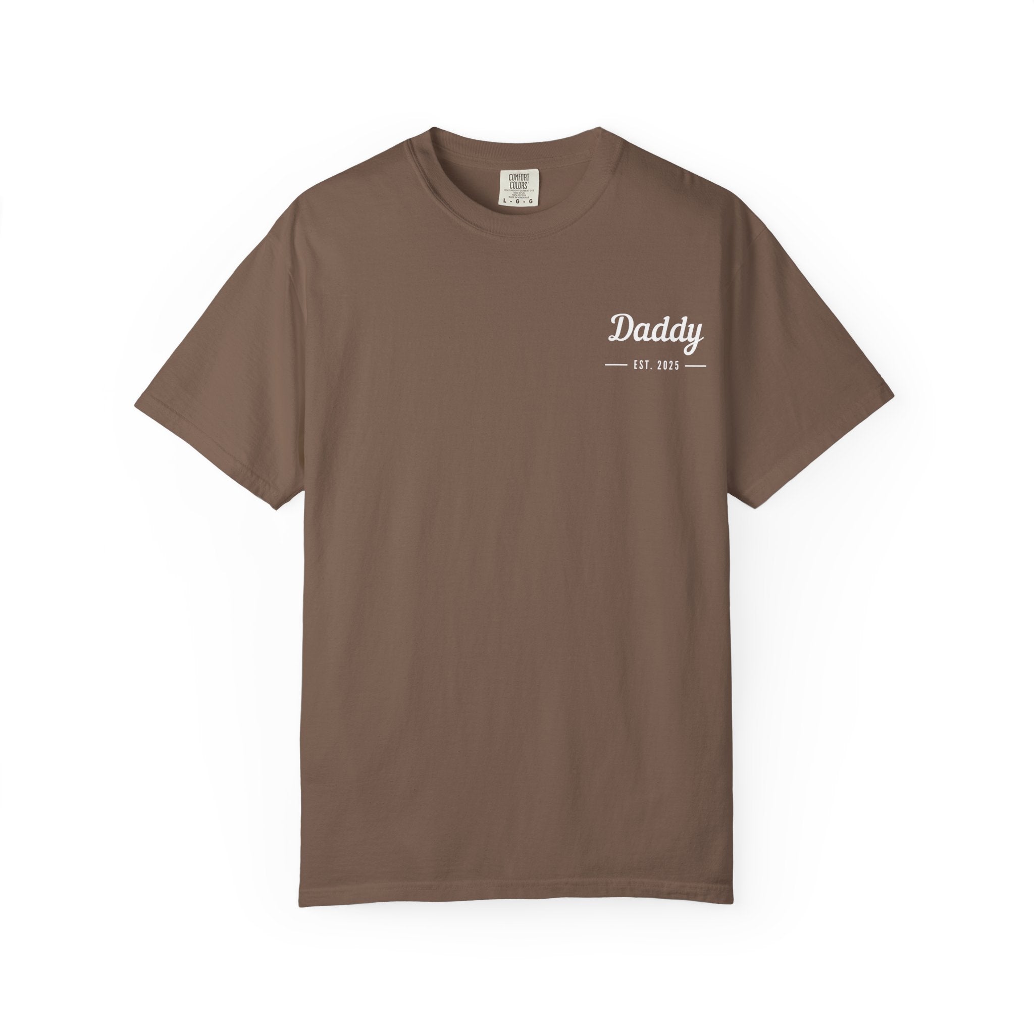Leafen Daddy Est Unisex Garment-Dyed T-shirt, Casual Wear, Summer Vibe, Gift for Friends, Relaxed Everyday Style