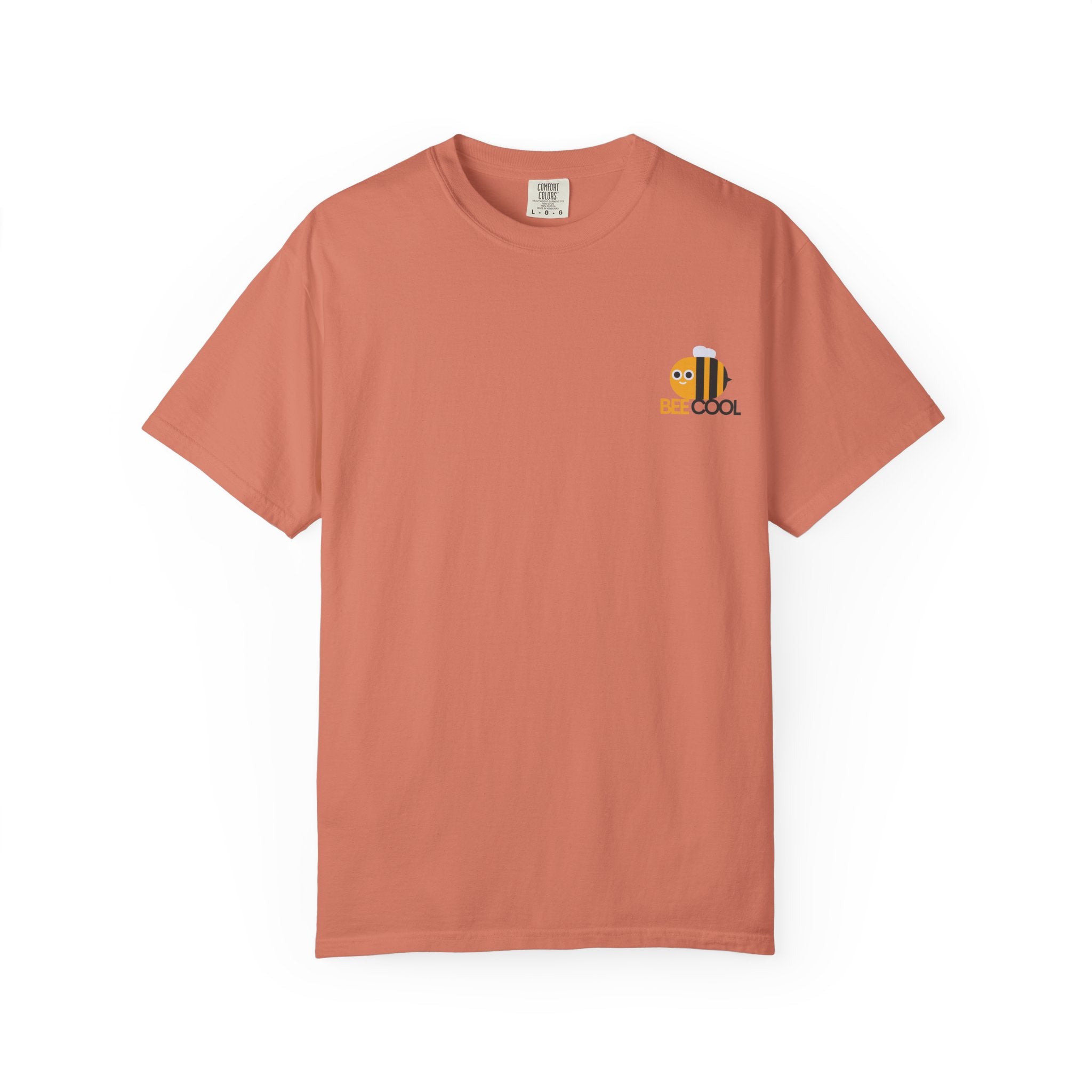 Leafen Bee Cool Unisex Garment-Dyed T-shirt, Casual Wear, Summer Vibe, Gift for Friends, Relaxed Everyday Style