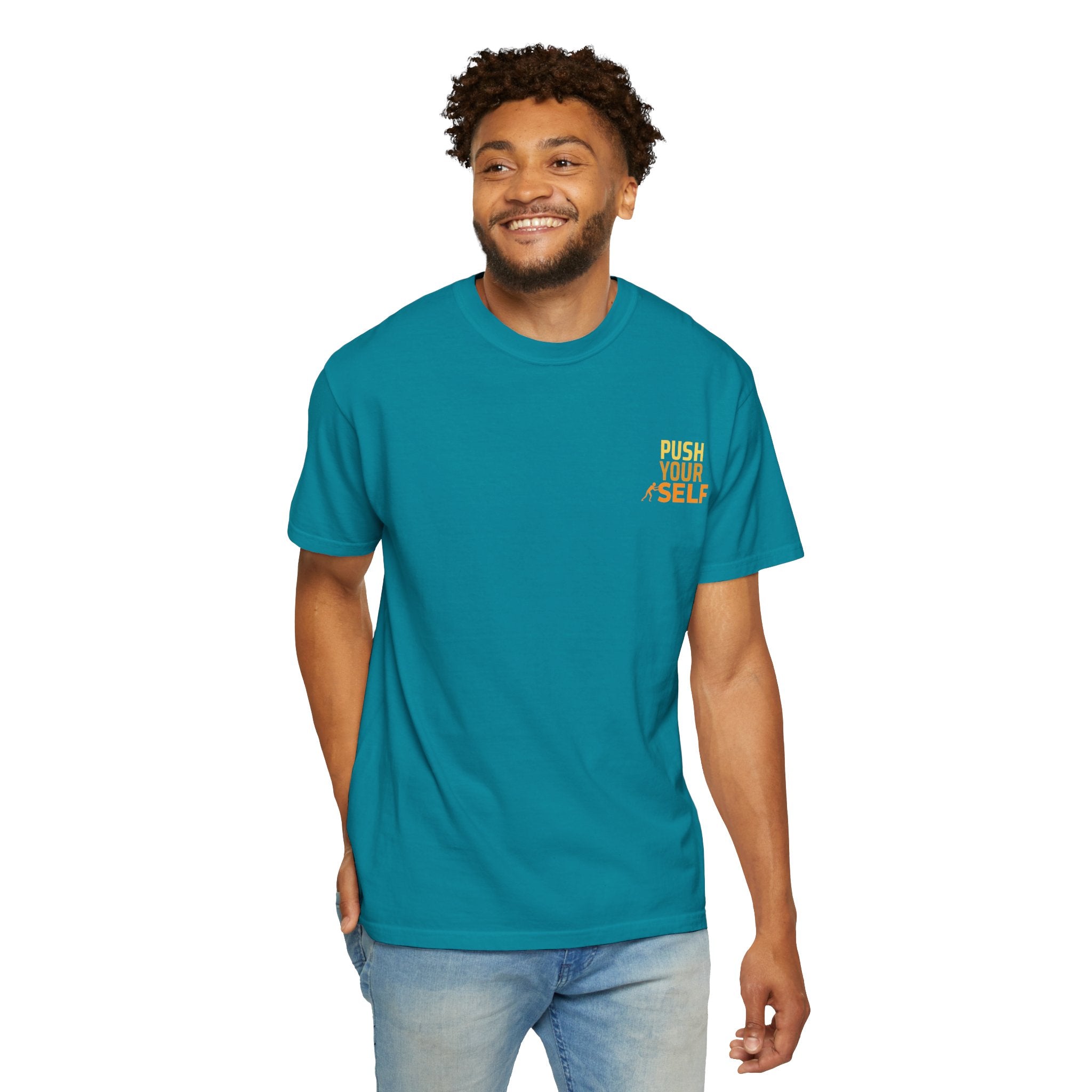 Leafen Push Your Self Unisex T-Shirt | Casual Tee, Gift for Friends, Casual Wear, Everyday Comfort