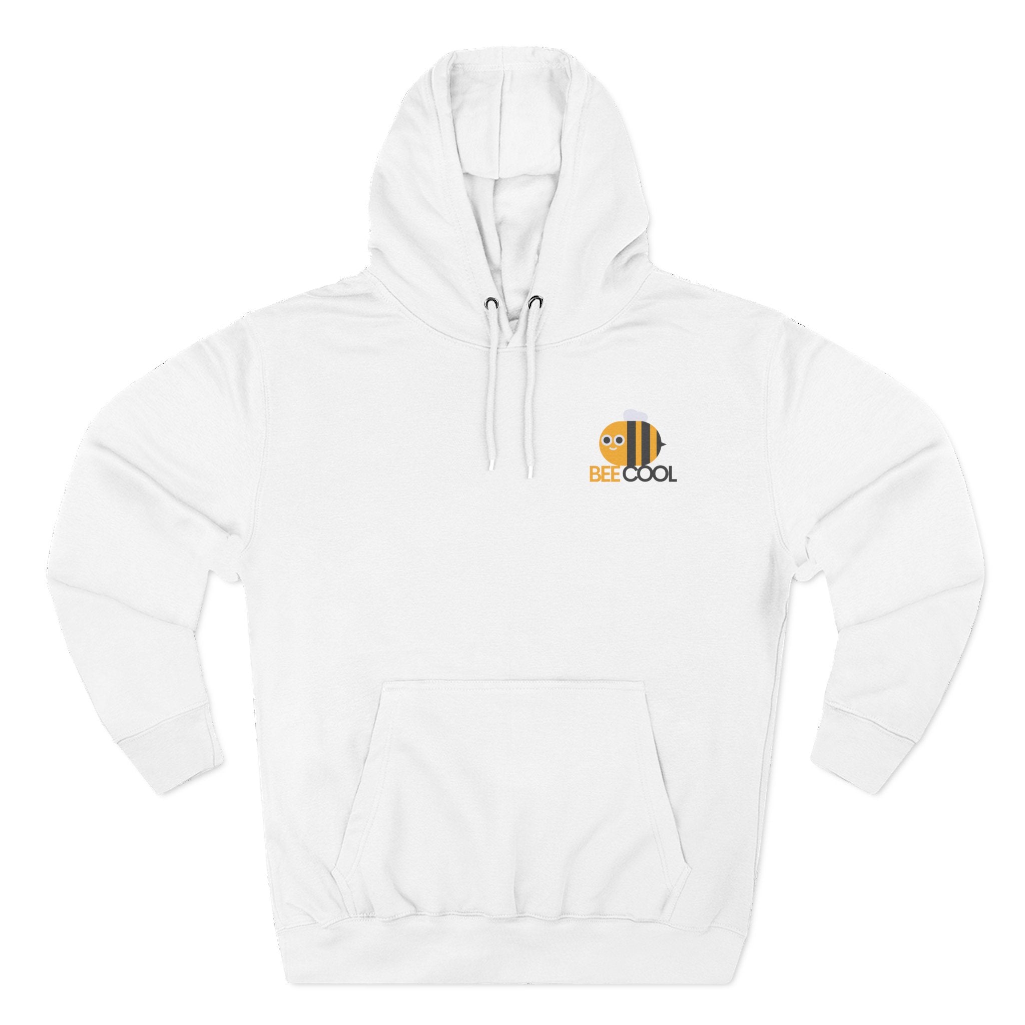 Leafen Bee Cool Fleece Hoodie - Fall Design, Cozy Sweatshirt, Perfect for cool weather, Fall Fashion, Gift Idea
