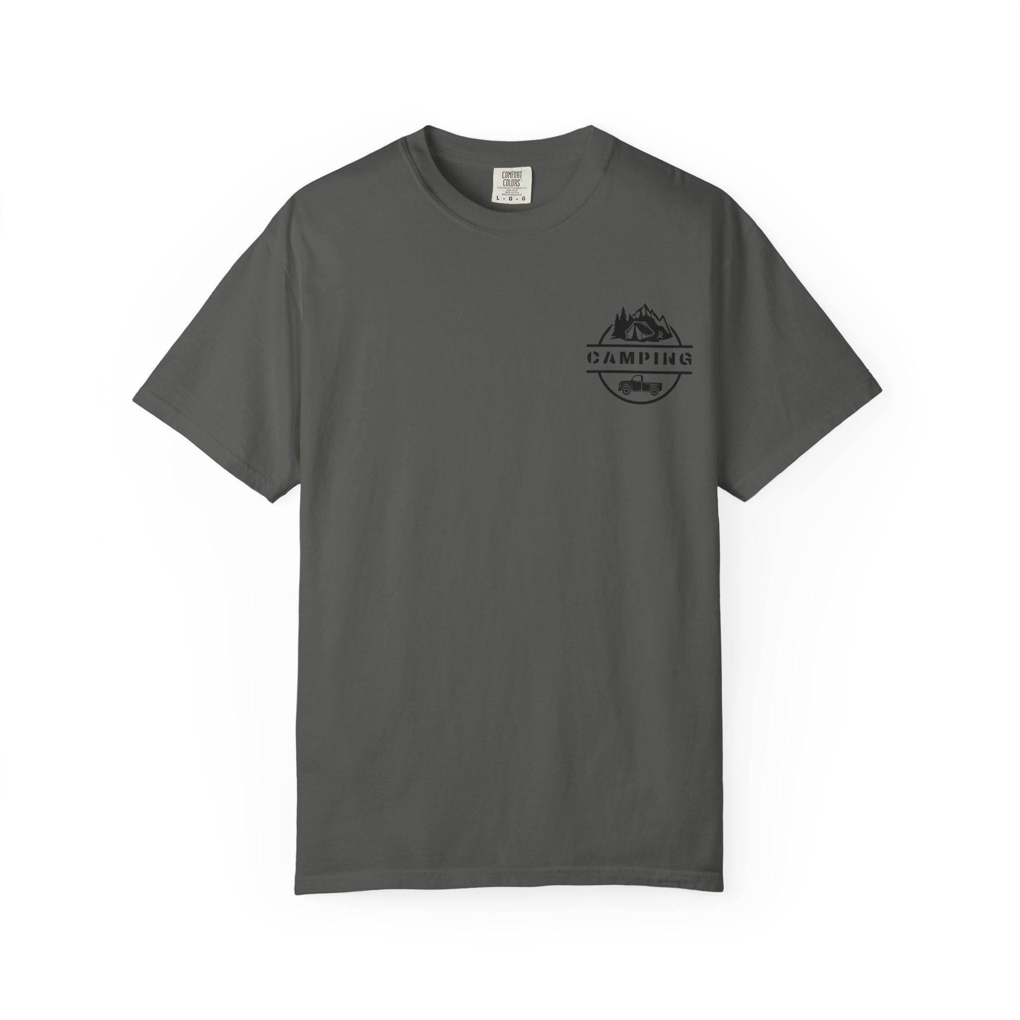 Leafen Camping Unisex Garment-Dyed T-shirt, Casual Wear, Summer Vibe, Gift for Friends, Relaxed Everyday Style