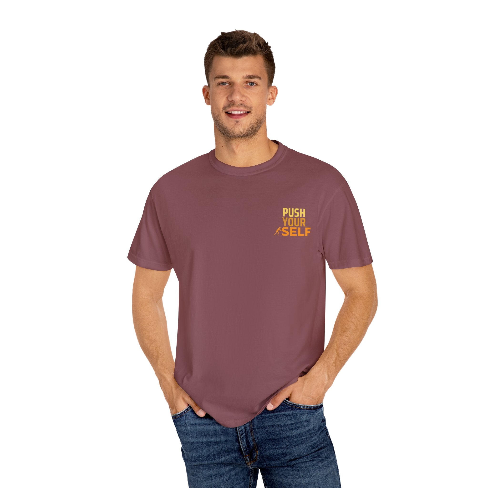 Leafen Push Your Self Unisex T-Shirt | Casual Tee, Gift for Friends, Casual Wear, Everyday Comfort