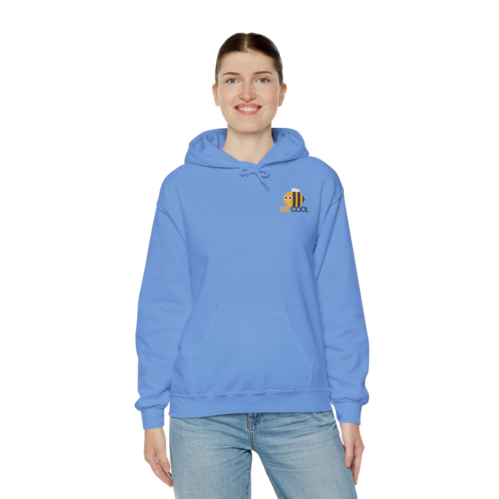 Leafen Bee Cool Unisex Heavy Blend™ Hooded Sweatshirt, Comfortable Casual Wear, Perfect Gift for Nature Lovers