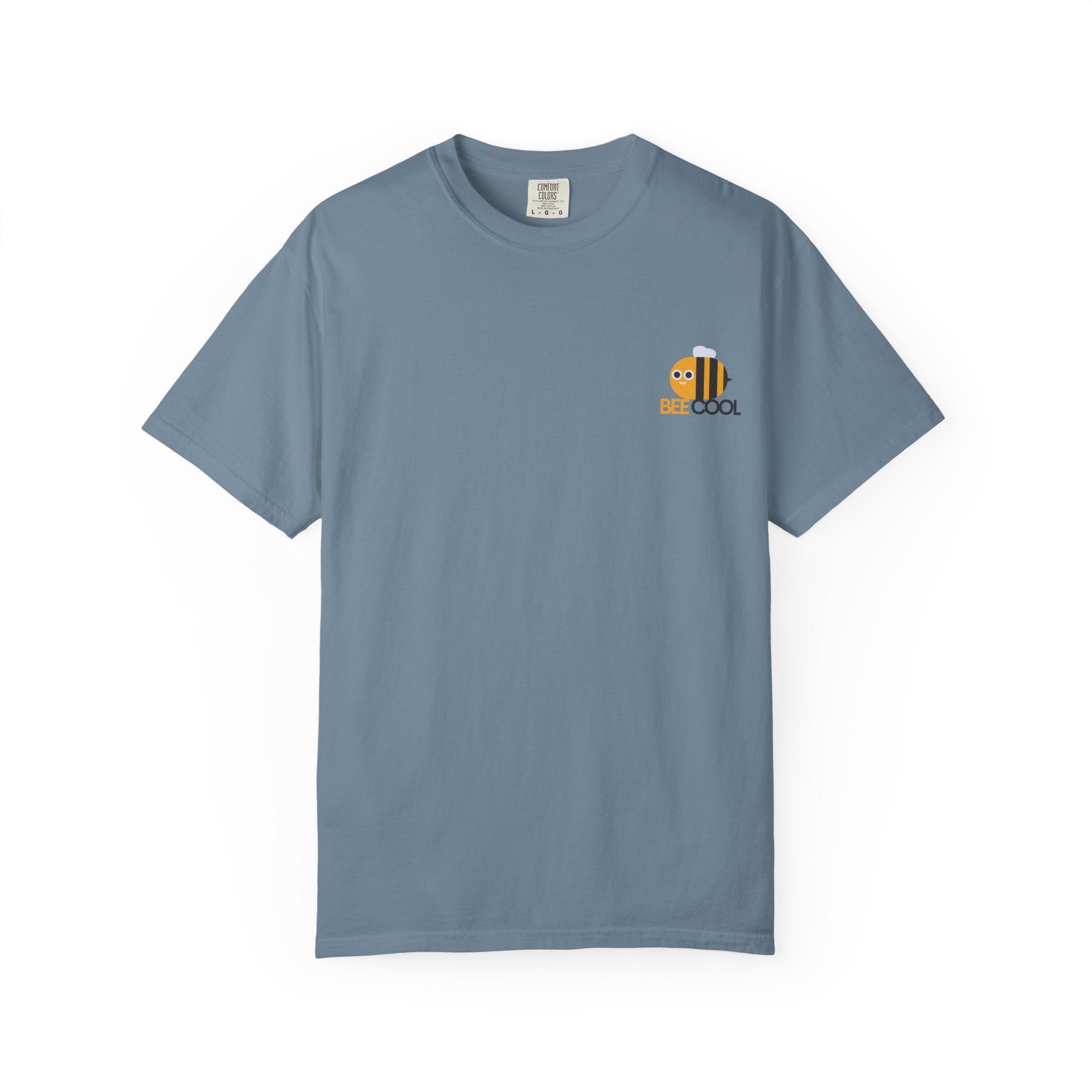Leafen Bee Cool Unisex Garment-Dyed T-shirt, Casual Wear, Summer Vibe, Gift for Friends, Relaxed Everyday Style