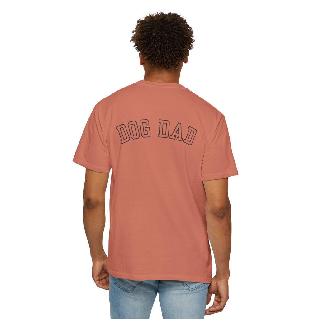 Leafen DOG DAD Unisex Garment-Dyed T-shirt, Casual Wear, Summer Vibe, Gift for Friends, Relaxed Everyday Style