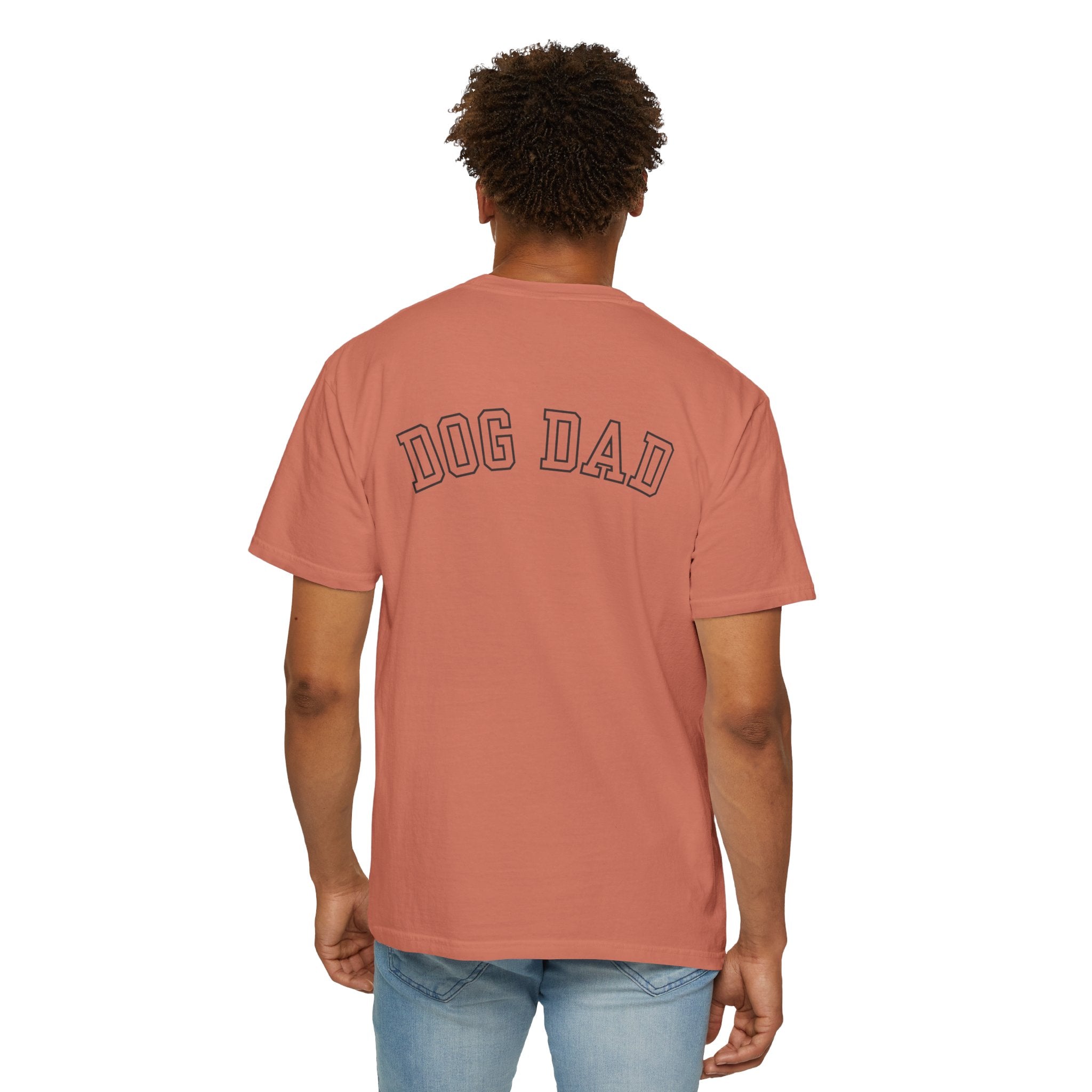 Leafen DOG DAD Unisex Garment-Dyed T-shirt, Casual Wear, Summer Vibe, Gift for Friends, Relaxed Everyday Style