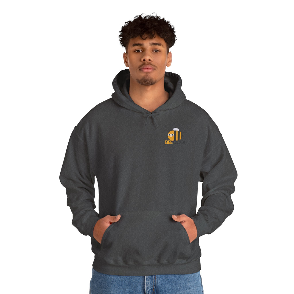 Leafen Bee Cool Unisex Heavy Blend™ Hooded Sweatshirt, Comfortable Casual Wear, Perfect Gift for Nature Lovers