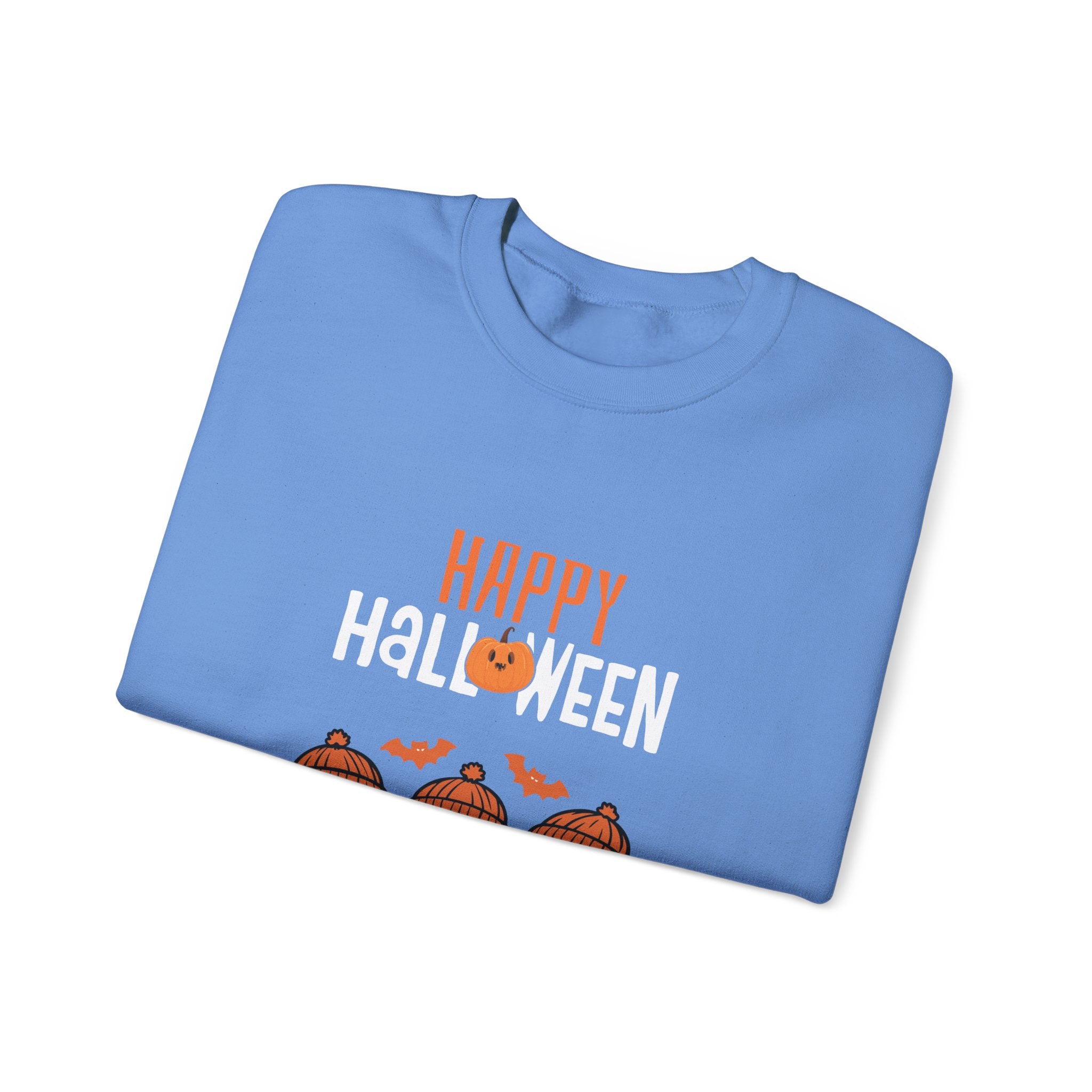 Leafen Happy Halloween Sweatshirt, Cozy Crewneck, Unisex Gift, Perfect for Halloween, Casual Wear