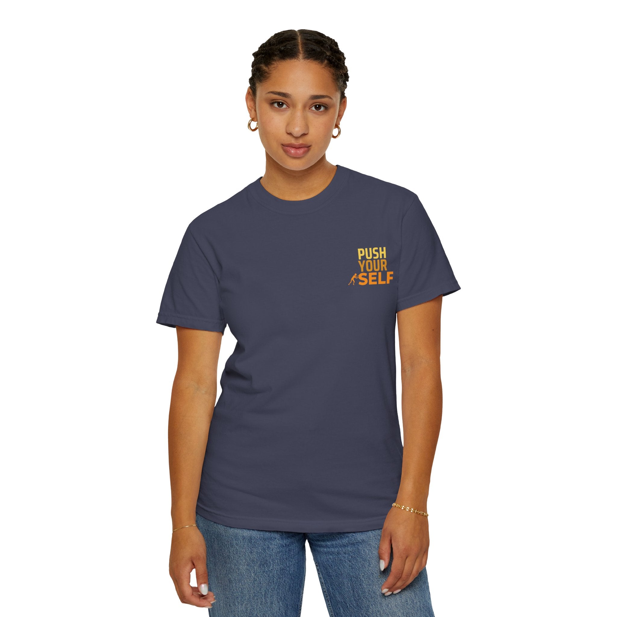 Leafen Push Your Self Unisex T-Shirt | Casual Tee, Gift for Friends, Casual Wear, Everyday Comfort