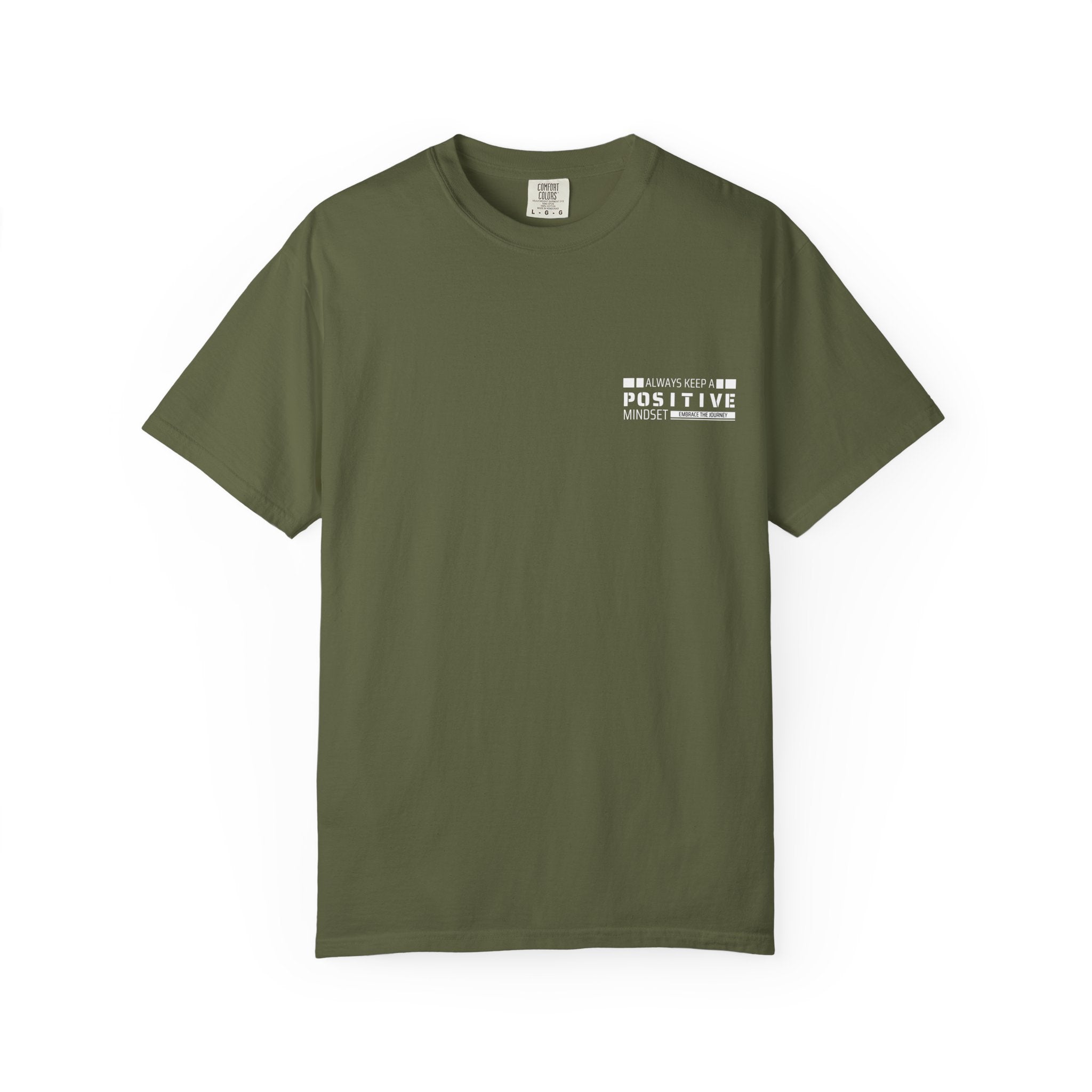 Leafen Positive Vibe Unisex Garment-Dyed T-shirt, Casual Wear, Summer Vibe, Gift for Friends, Relaxed Everyday Style