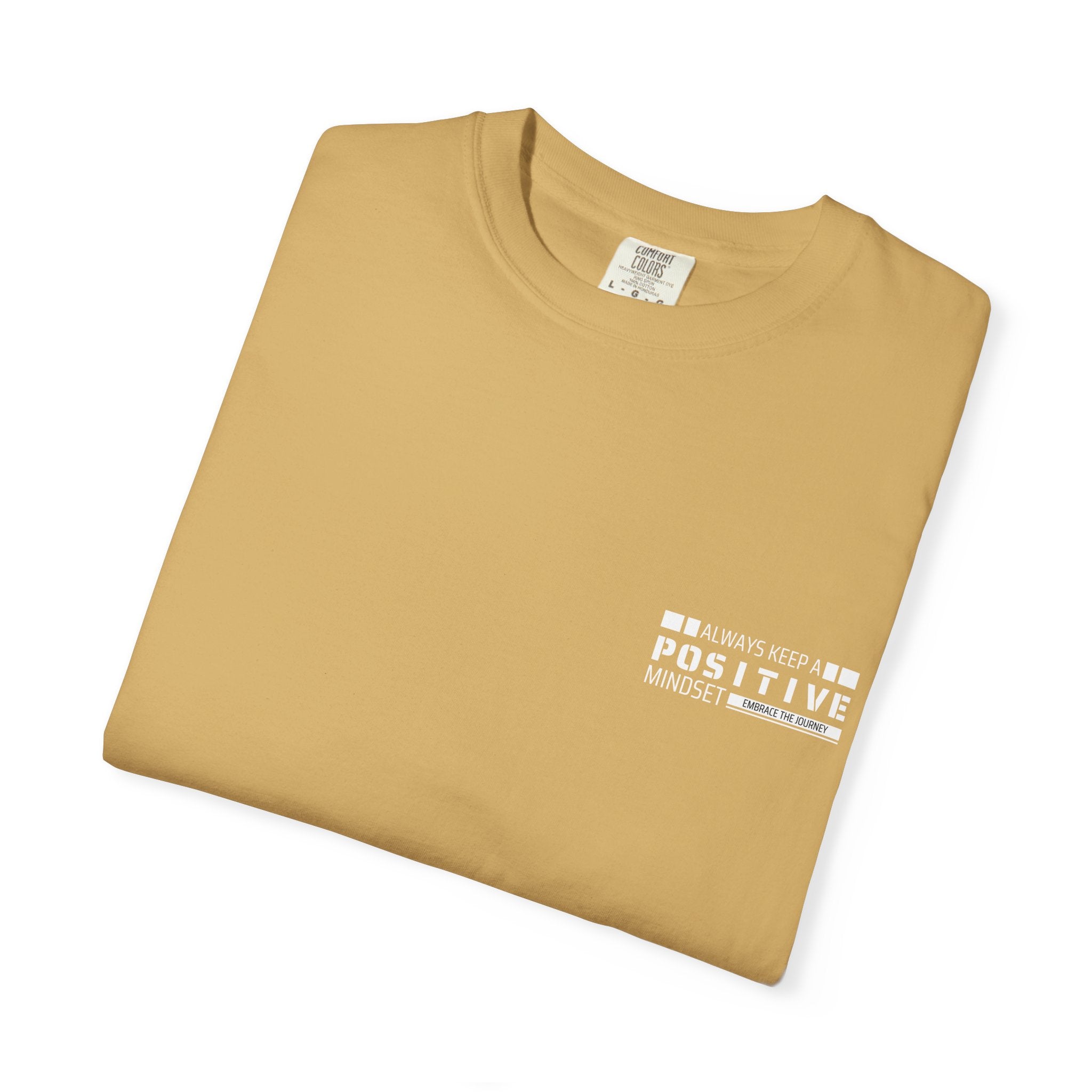 Leafen Positive Vibe Unisex Garment-Dyed T-shirt, Casual Wear, Summer Vibe, Gift for Friends, Relaxed Everyday Style