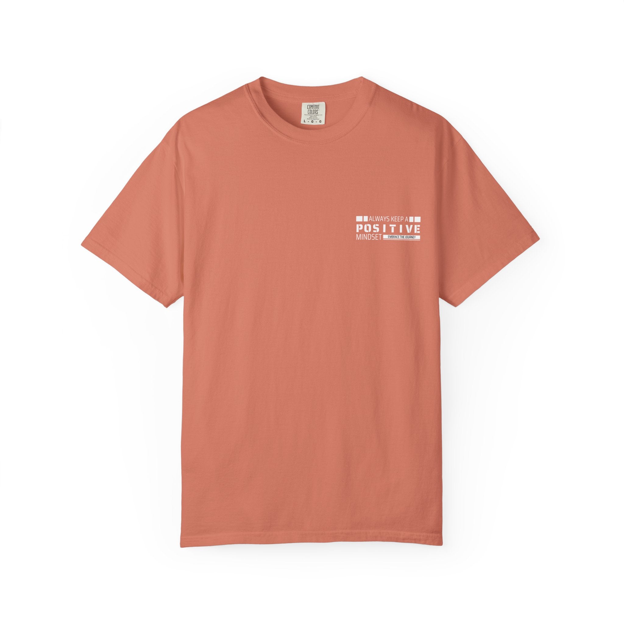 Leafen Positive Vibe Unisex Garment-Dyed T-shirt, Casual Wear, Summer Vibe, Gift for Friends, Relaxed Everyday Style