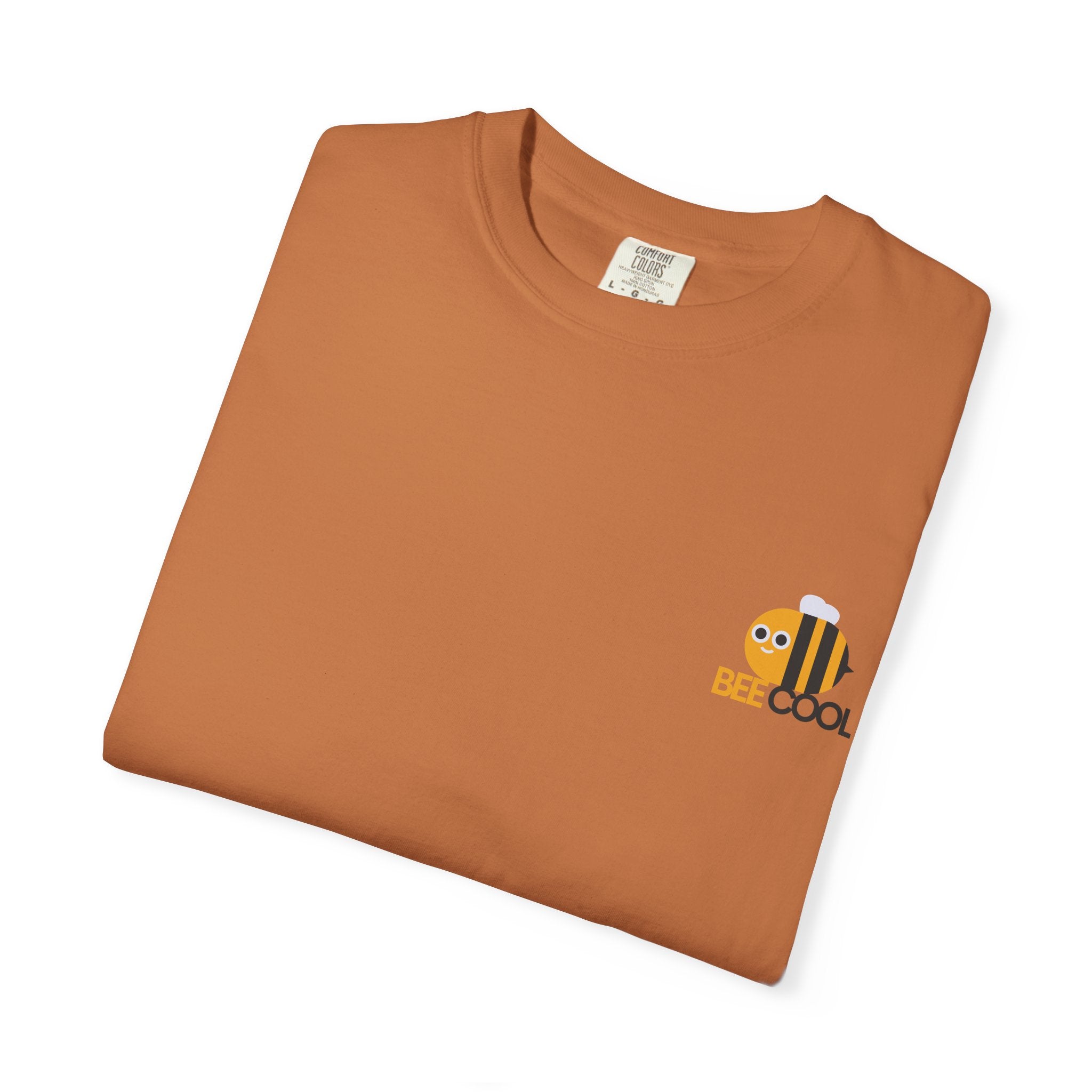 Leafen Bee Cool Unisex Garment-Dyed T-shirt, Casual Wear, Summer Vibe, Gift for Friends, Relaxed Everyday Style