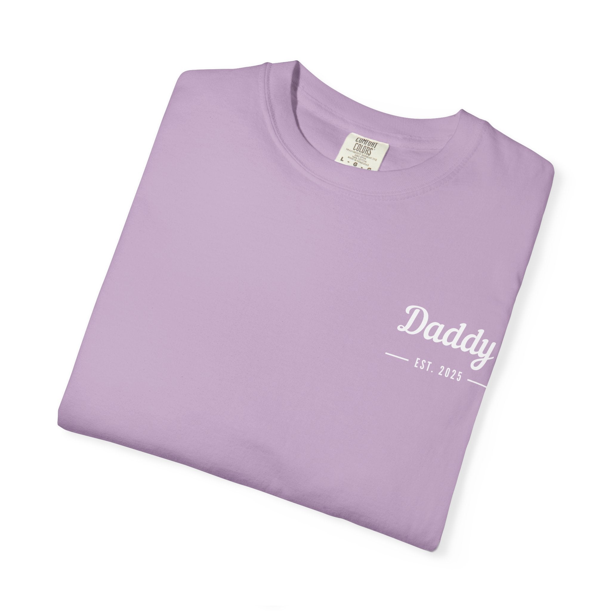 Leafen Daddy Est Unisex Garment-Dyed T-shirt, Casual Wear, Summer Vibe, Gift for Friends, Relaxed Everyday Style