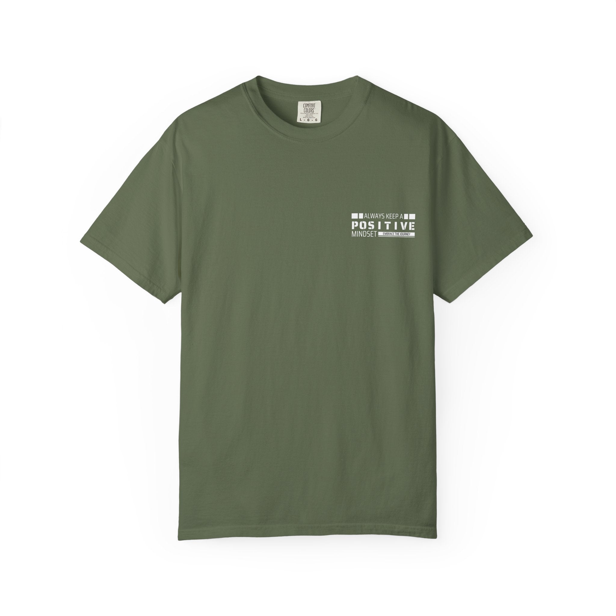 Leafen Positive Vibe Unisex Garment-Dyed T-shirt, Casual Wear, Summer Vibe, Gift for Friends, Relaxed Everyday Style