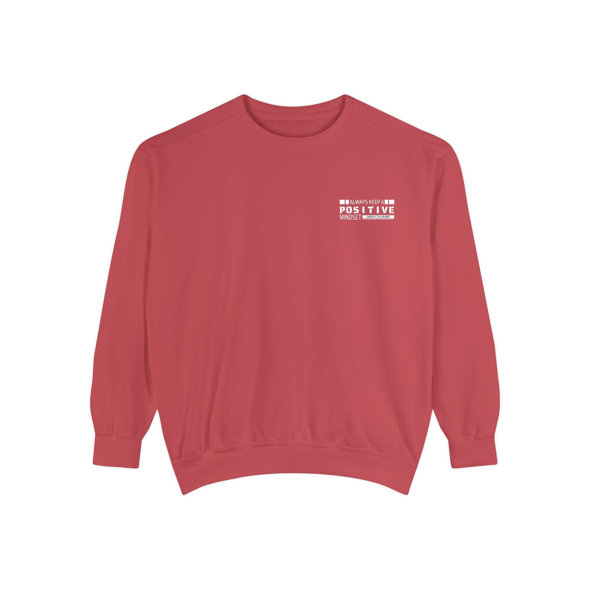 Leafen Positive Vibes Unisex Sweatshirt, Casual Crewneck, Gift for Friends, Motivational Apparel, Everyday Comfort Wear